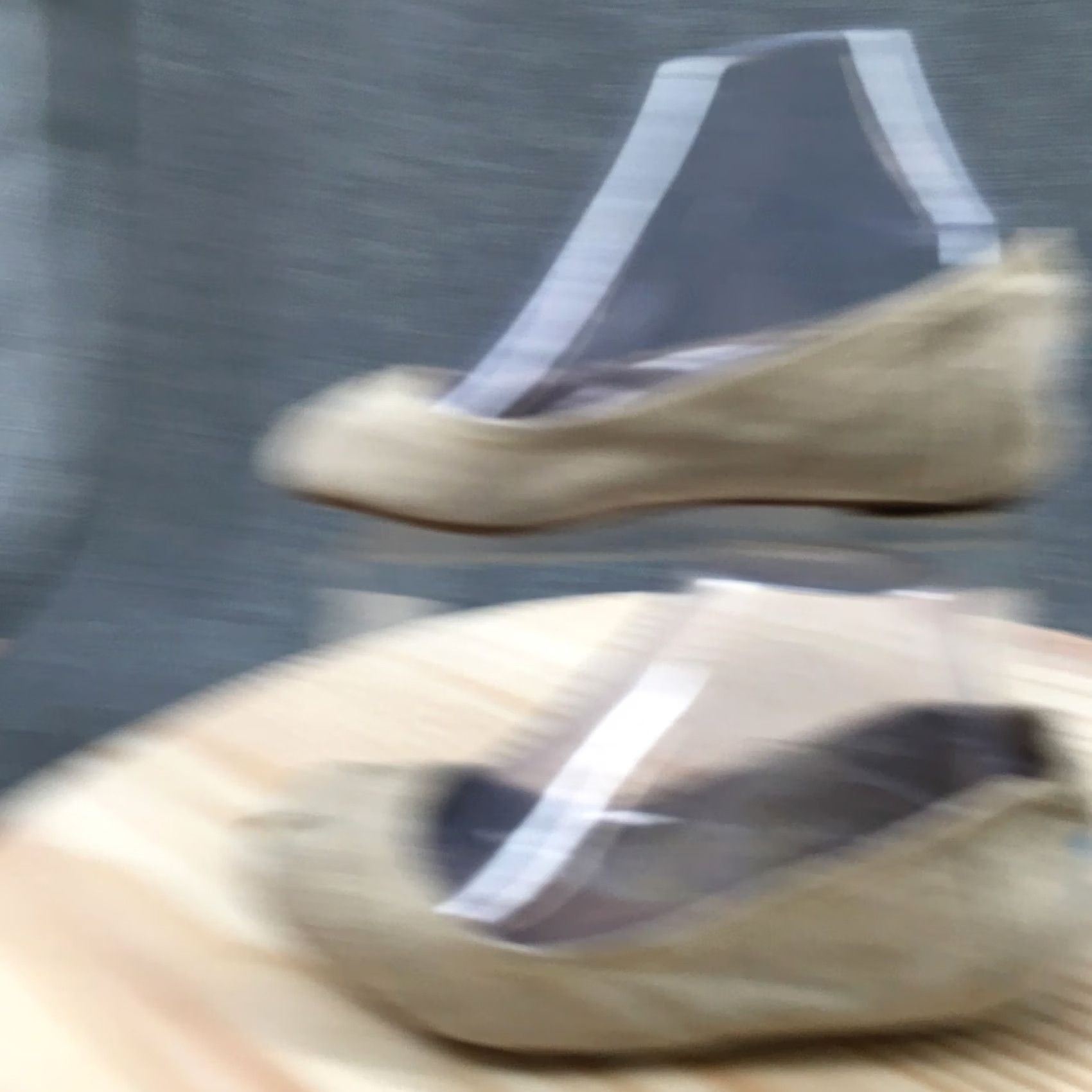 Toms TOMS Women Ballet Flats Casual Beige Fabric Slip On Low Top 8 XS? Size M / US 6-8 / IT 42-44 - 2 Thumbnail