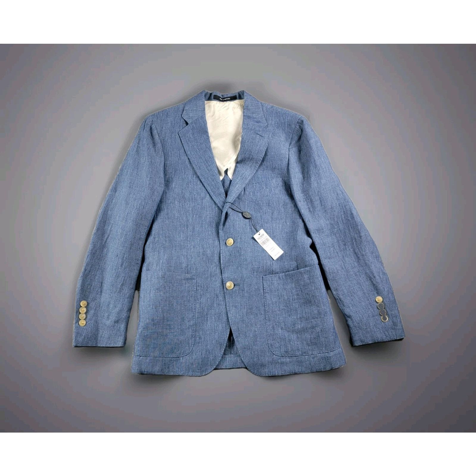 Todd Snyder Todd Snyder Madison Italian Linen Suit Jacket Chambray NWT Size 36S - 1 Thumbnail
