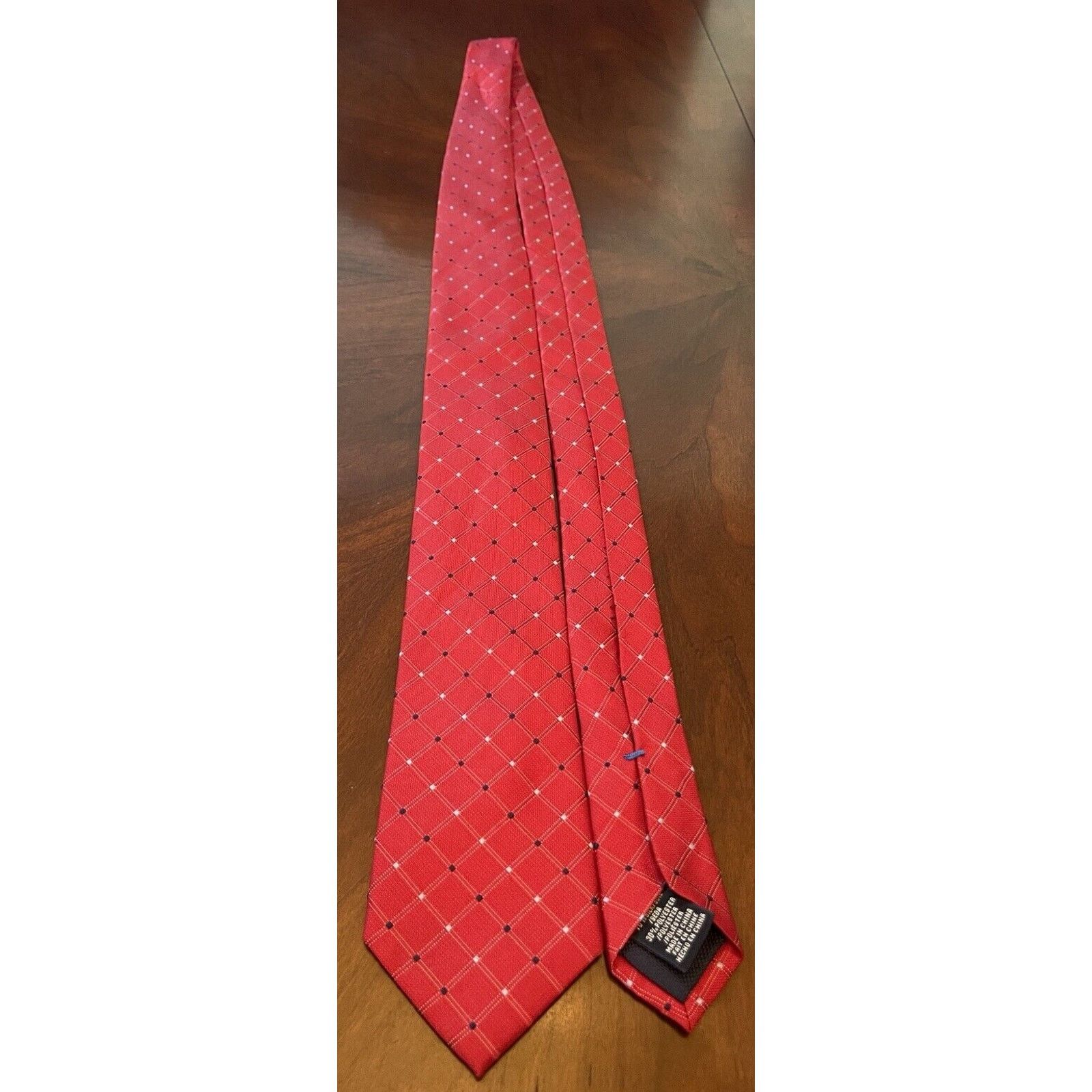 Nautica Nautica Red Blue 70% Silk 30% Polyester Made In China Size ONE SIZE - 3 Thumbnail