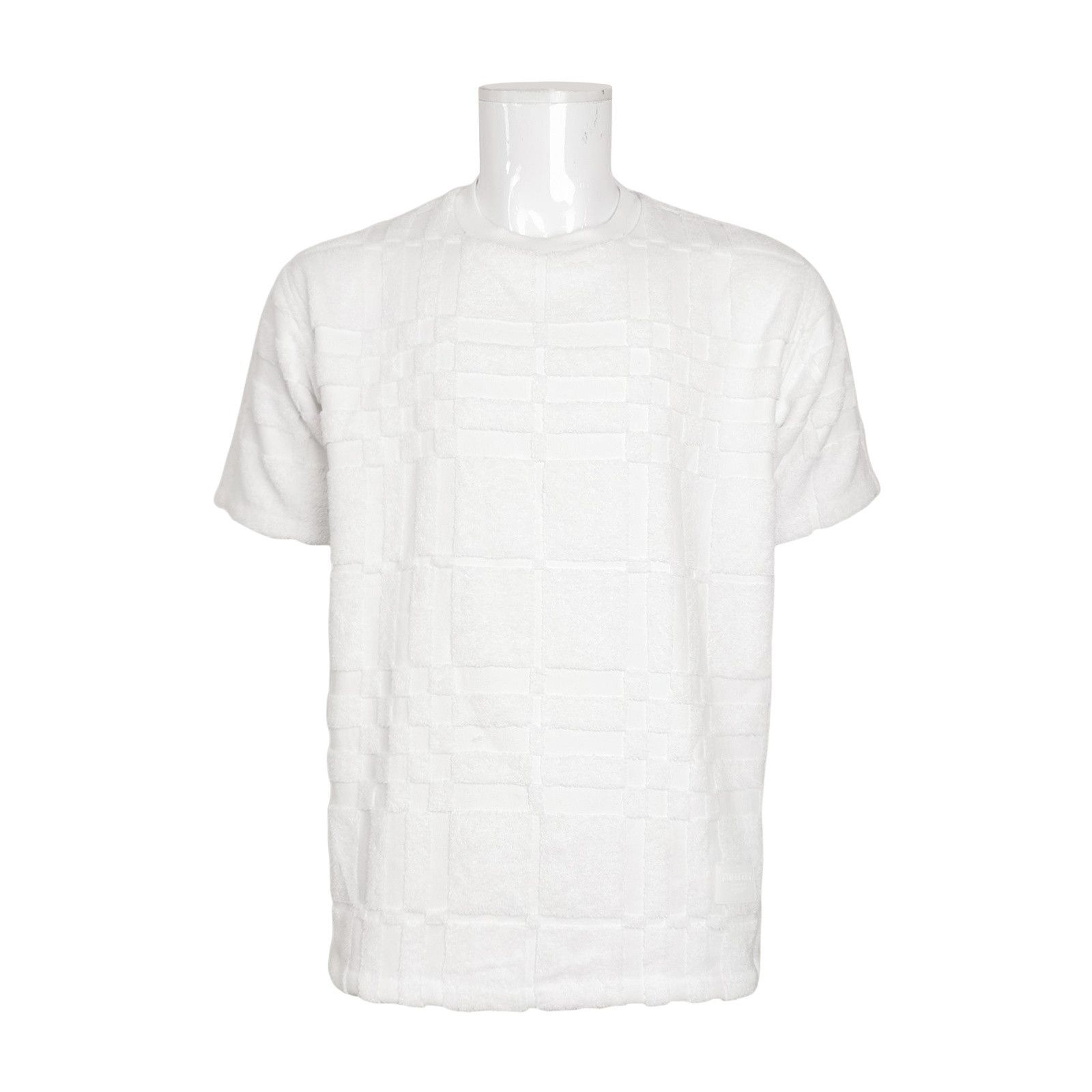 Burberry Burberry Textured Check Toweling T-Shirt Size S Size US S / EU 44-46 / 1 - 1 Thumbnail