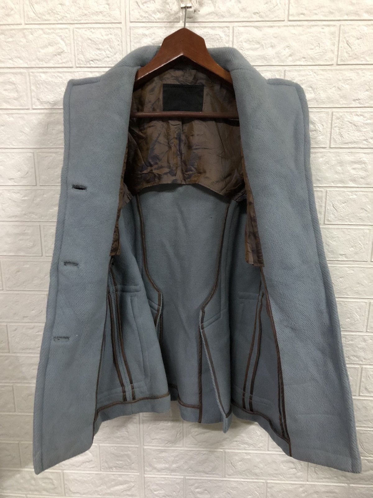Prada Prada Wool dufflecoat Blue Size S / US 4 / IT 40 - 11 Thumbnail