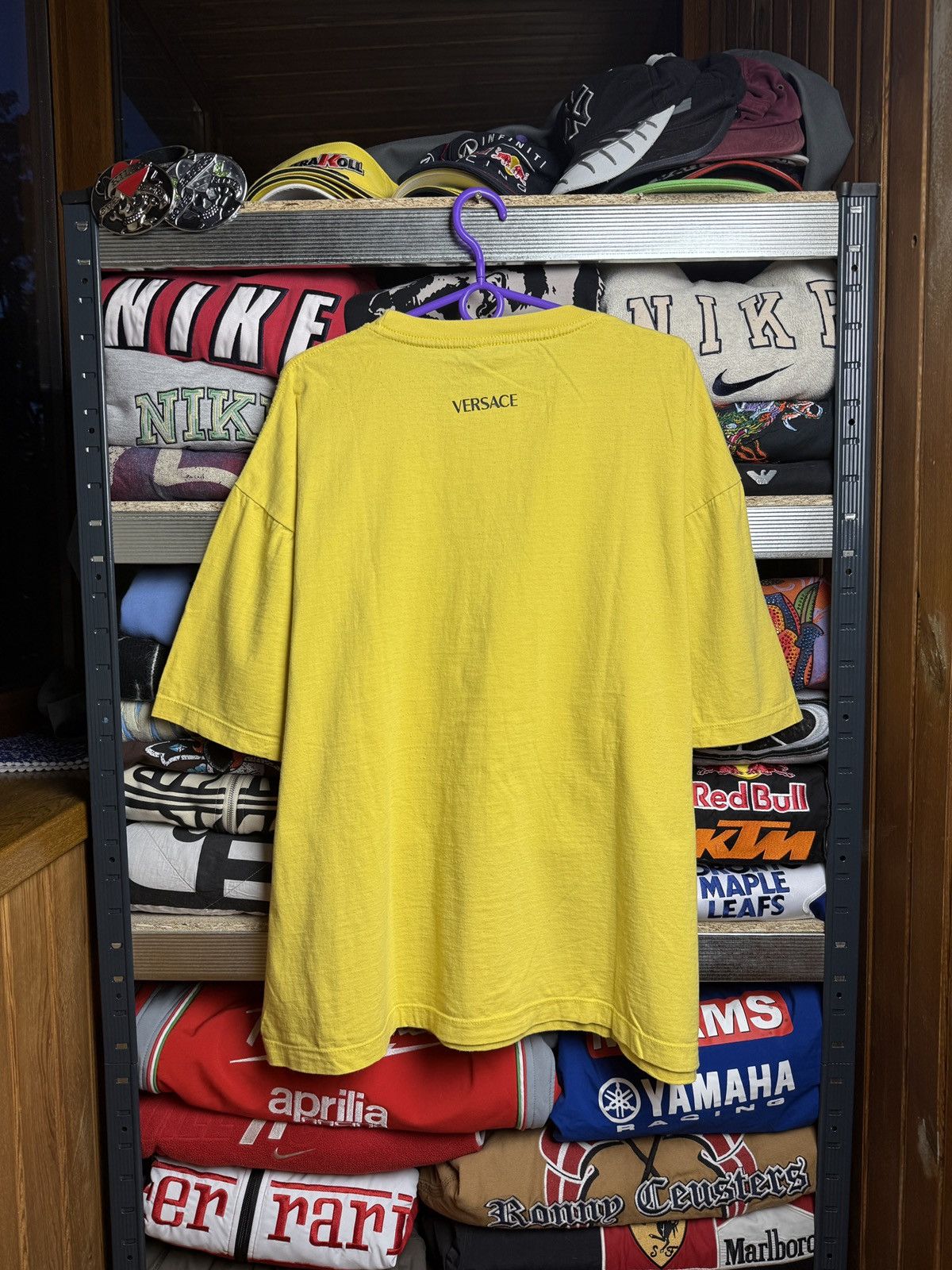 Versace Versace vintage Medusa tee big logo stripes Size US XXL / EU 58 / 5 - 2 Thumbnail