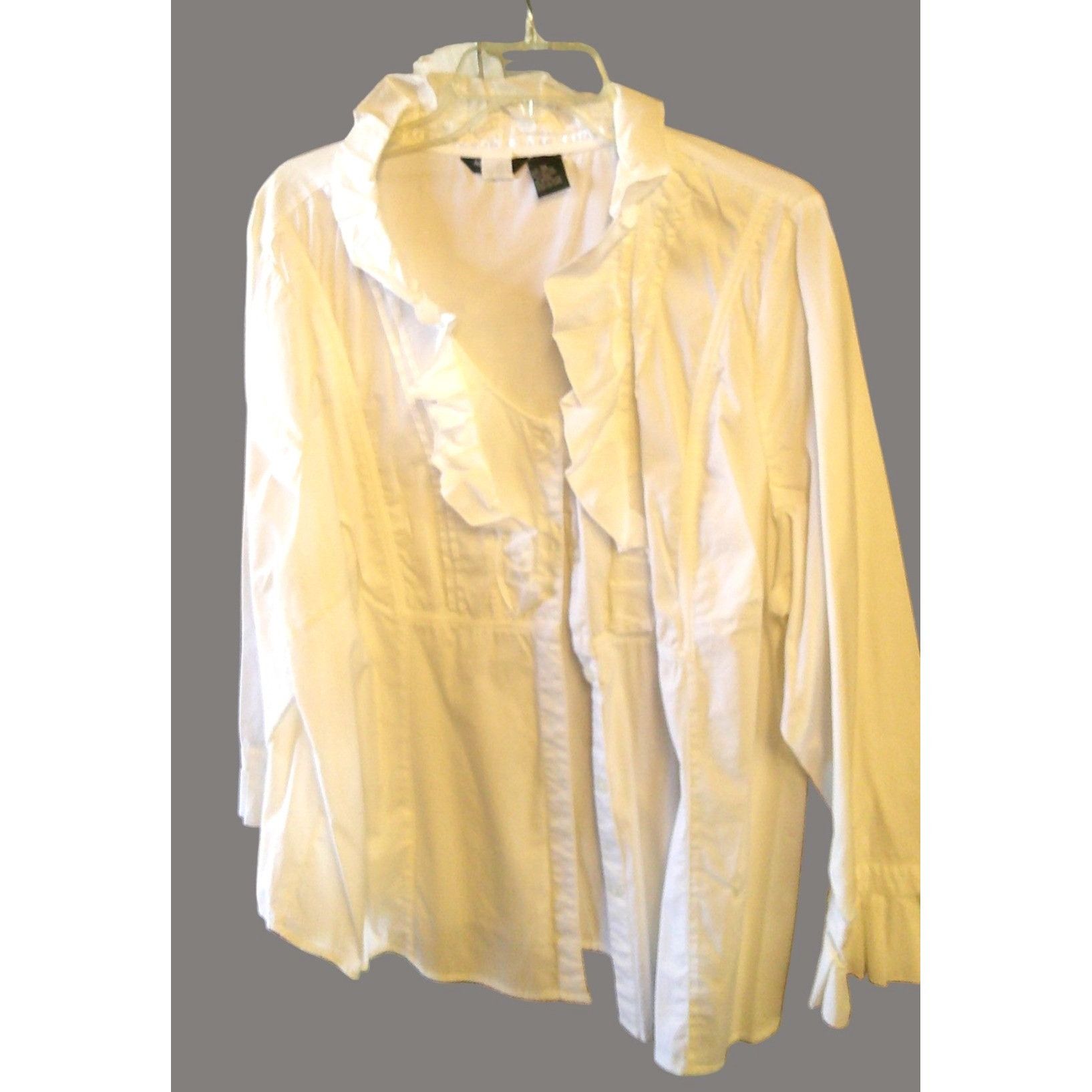 Other Womens Plus Size 22 1-Black Denim Jacket 1-Pant & 1-White Ru Size 3XL / US 20-22 - 9 Thumbnail