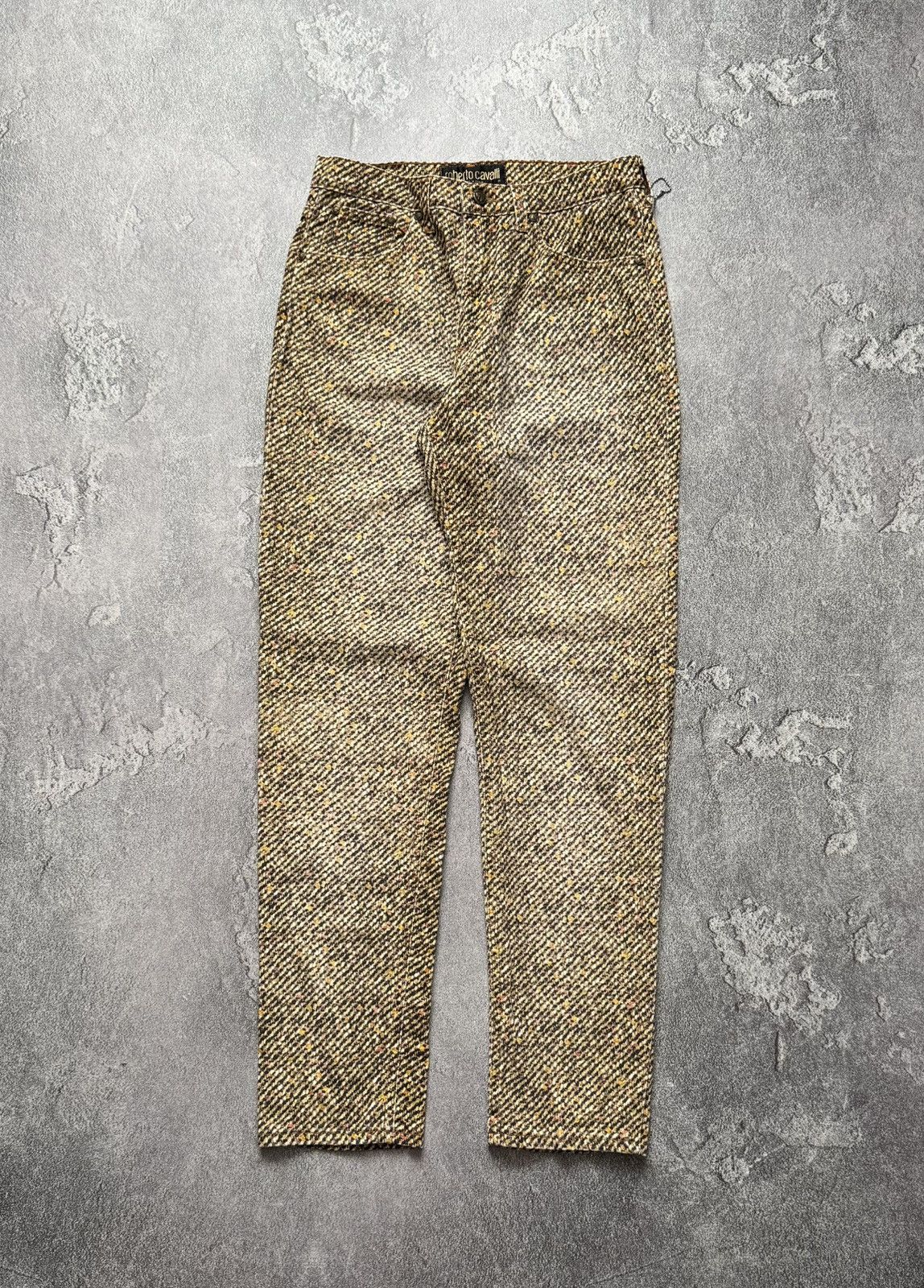 Just Cavalli × Roberto Cavalli × Vintage Roberto Cavalli M all printed pant trouser Jean chino vintag Size 26" / US 2 / IT 38 - 4 Thumbnail