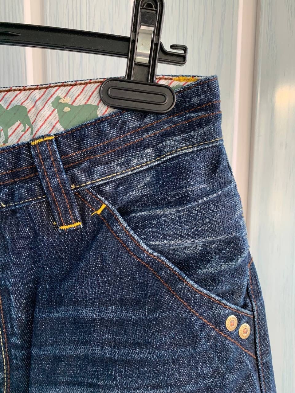 Japanese Brand × Vintage One True Saxon Cotton Pockets Tapered Denim Selvedge Jeans Size US 30 / EU 46 - 8 Thumbnail