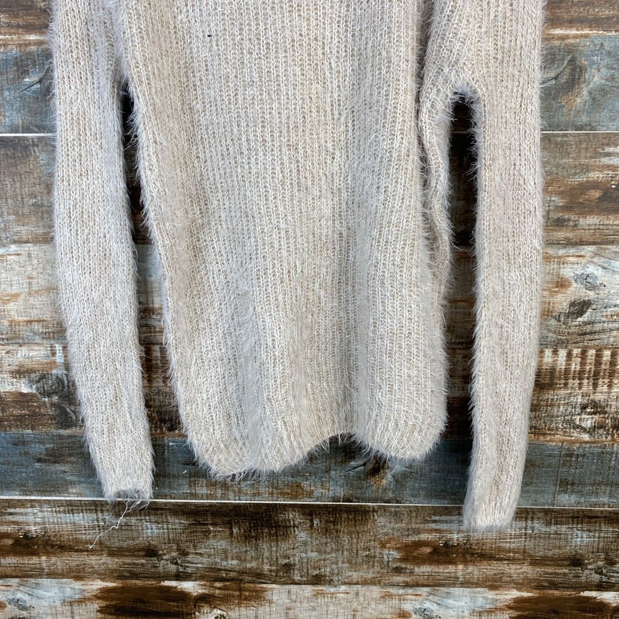 Homespun Knitwear DL Japan Vintage fur shaggy Beige Knitwear #C1090 Size S / US 4 / IT 40 - 6 Thumbnail