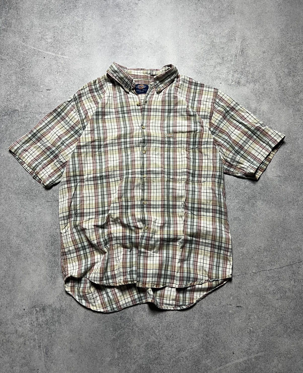 Vintage Crazy Vintage Dickies Y2K Mechanic Work Wear Skate Shirt Size US L / EU 52-54 / 3 - 1 Thumbnail
