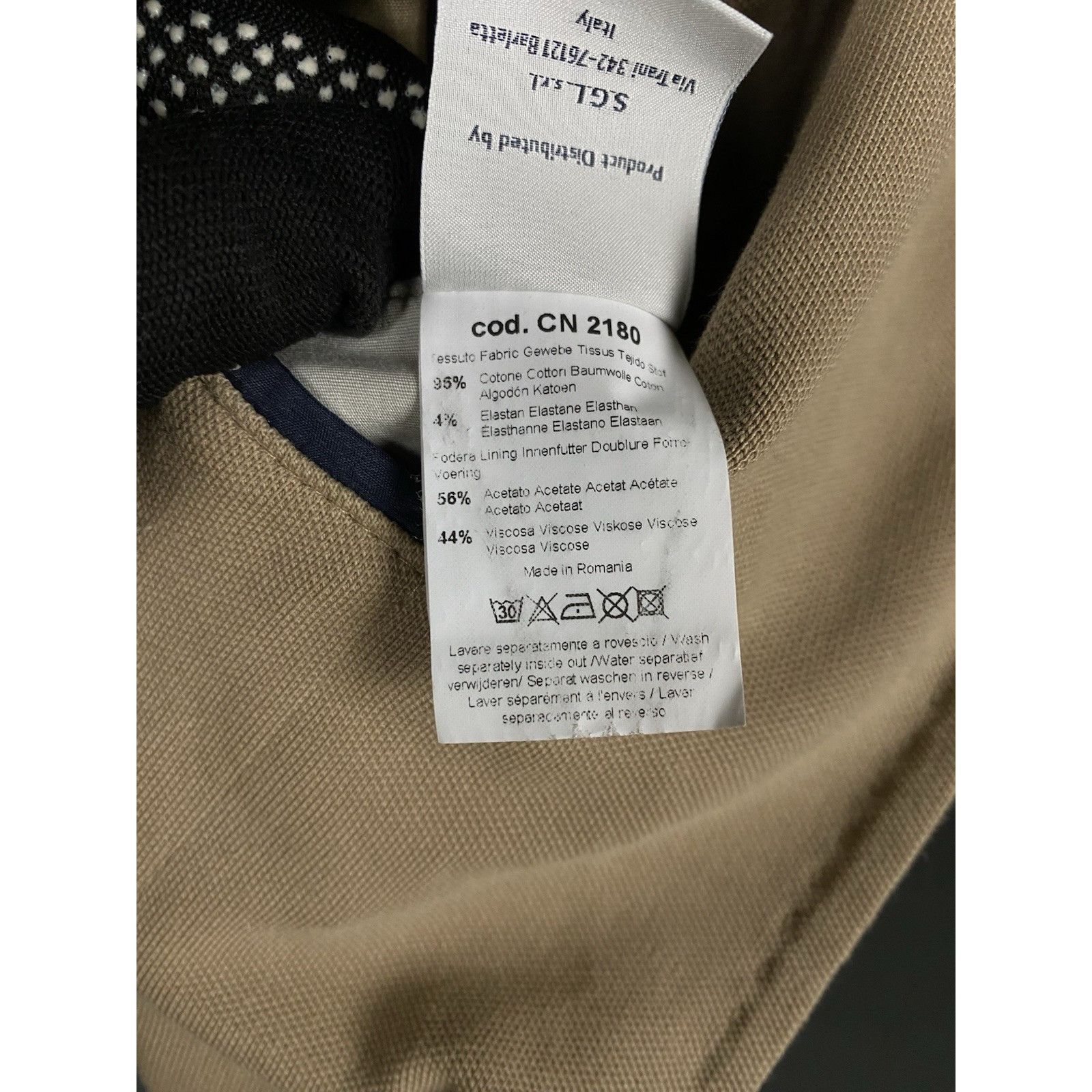 Circolo 1901 MINT! Circolo 1911 Men's Beige Summer Unlined 2-Button Blaze Size 42R - 12 Thumbnail
