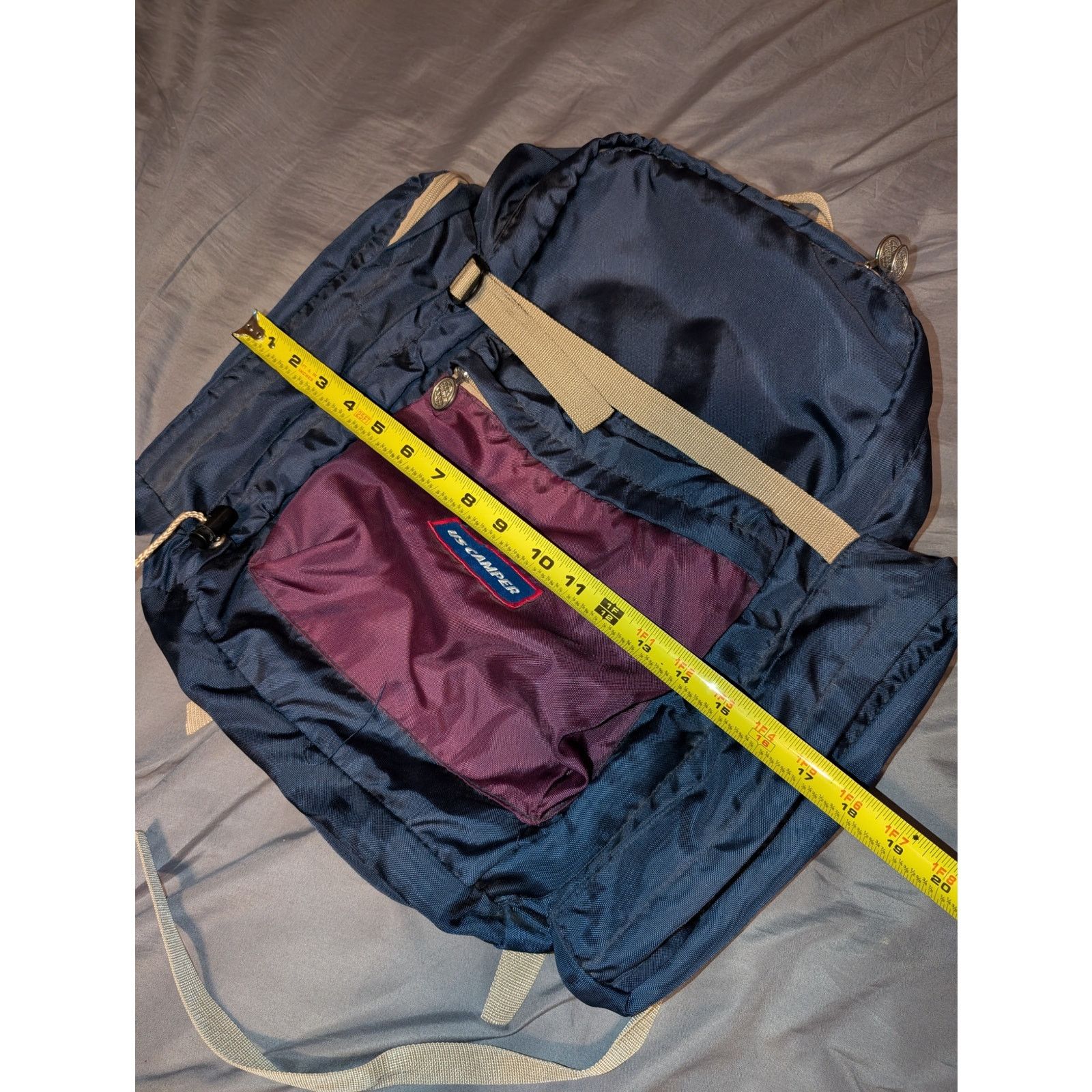 Jansport Vintage US Camper Internal Frame Backpack Daypack 18" x 17" Size ONE SIZE - 4 Thumbnail