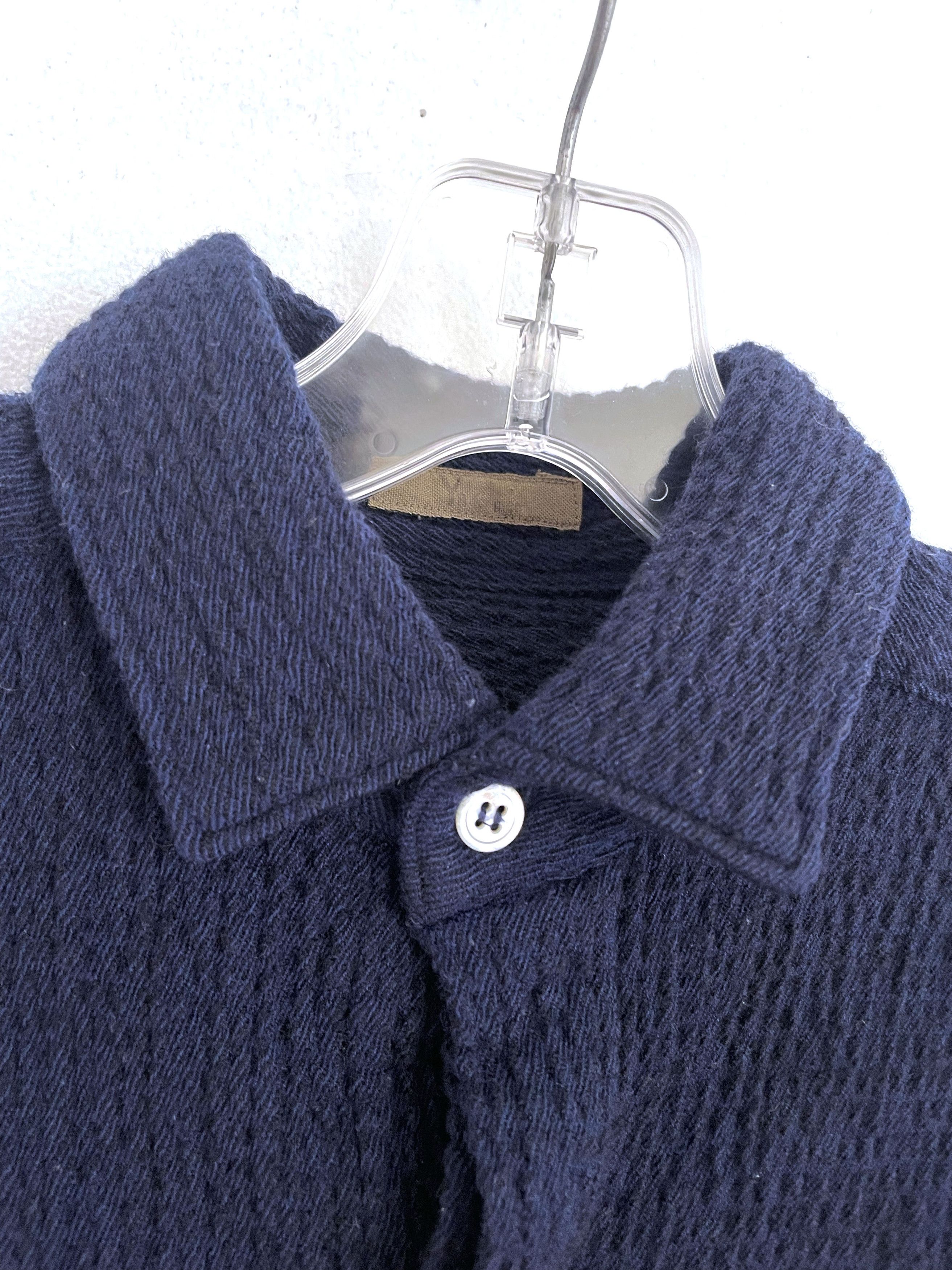 Yohji Yamamoto 80's Textured Weave Shirt Size US M / EU 48-50 / 2 - 3 Thumbnail