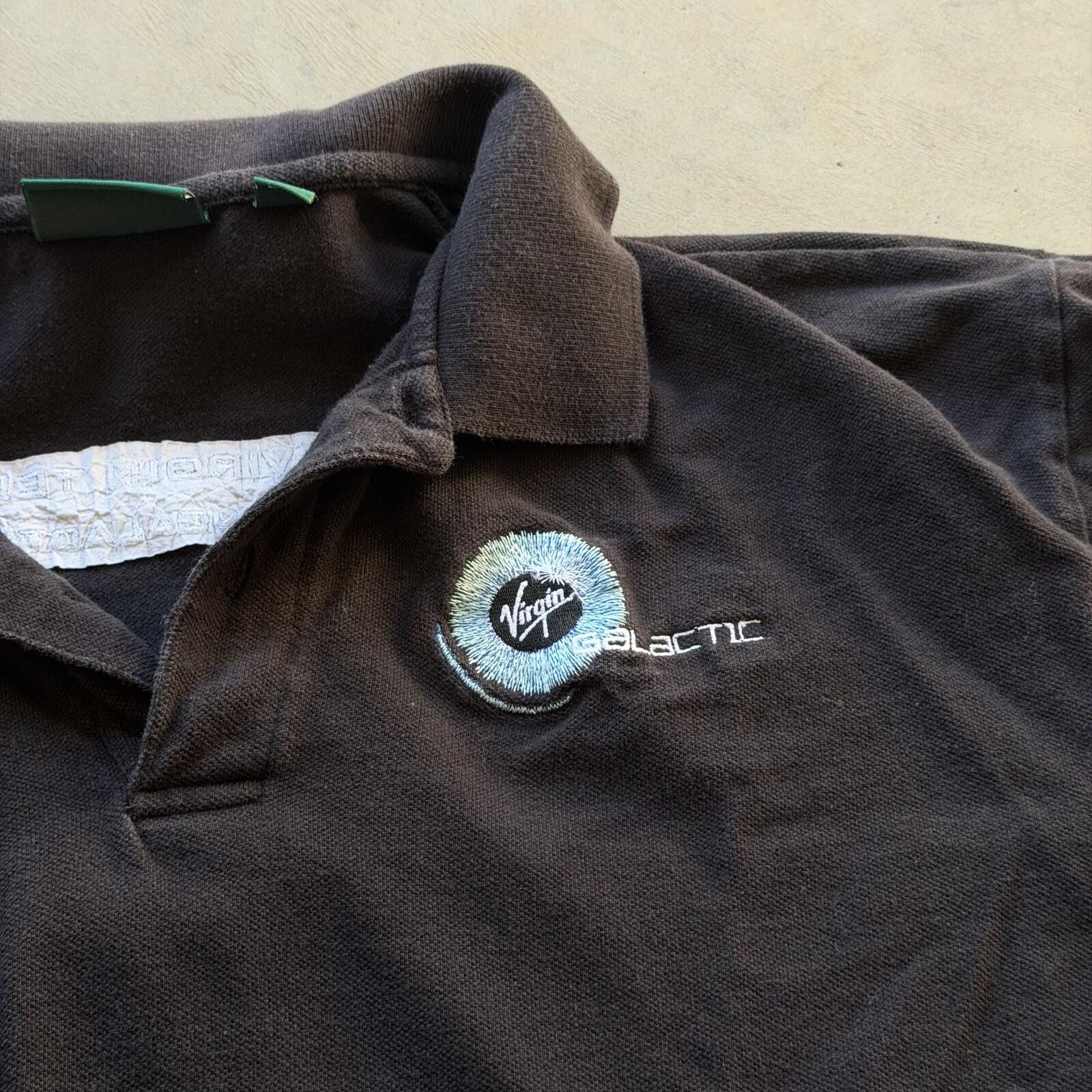 Other Vintage Y2K Virgin Galactic Funny Space Polo Aviation Shirt Size US XL / EU 56 / 4 - 2 Thumbnail