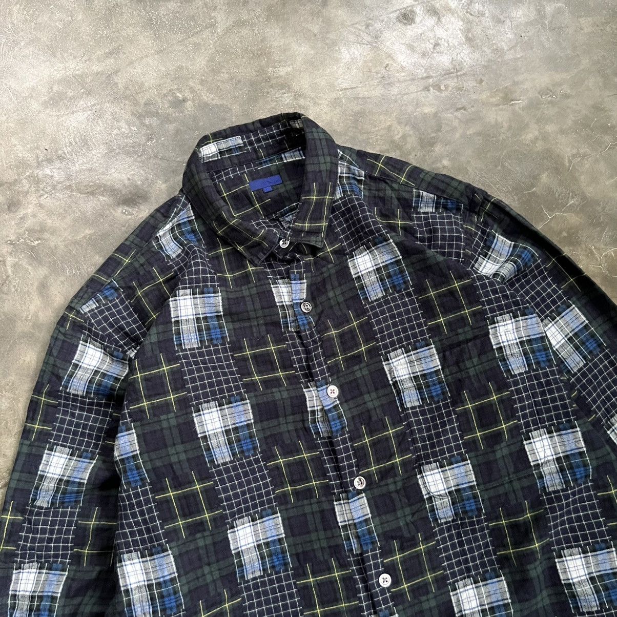 Beams Plus Beams Patchwork Flannel Long Sleeve Shirt Size US L / EU 52-54 / 3 - 2 Thumbnail