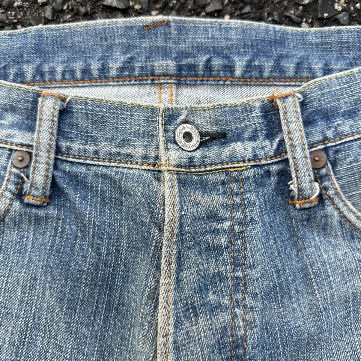 Evisu VINTAGE EVISU BUTTON FLY FADED RIPPEP JEAN DENIM PANTS Size US 36 / EU 52 - 6 Thumbnail