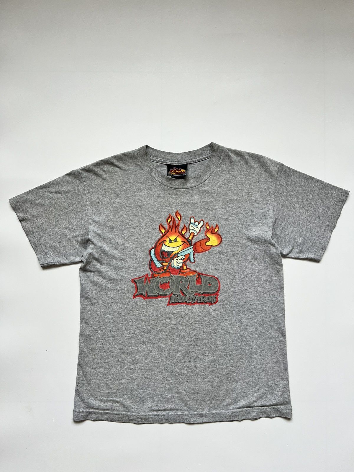 1990s World Industries Flame Boy Skate Tees