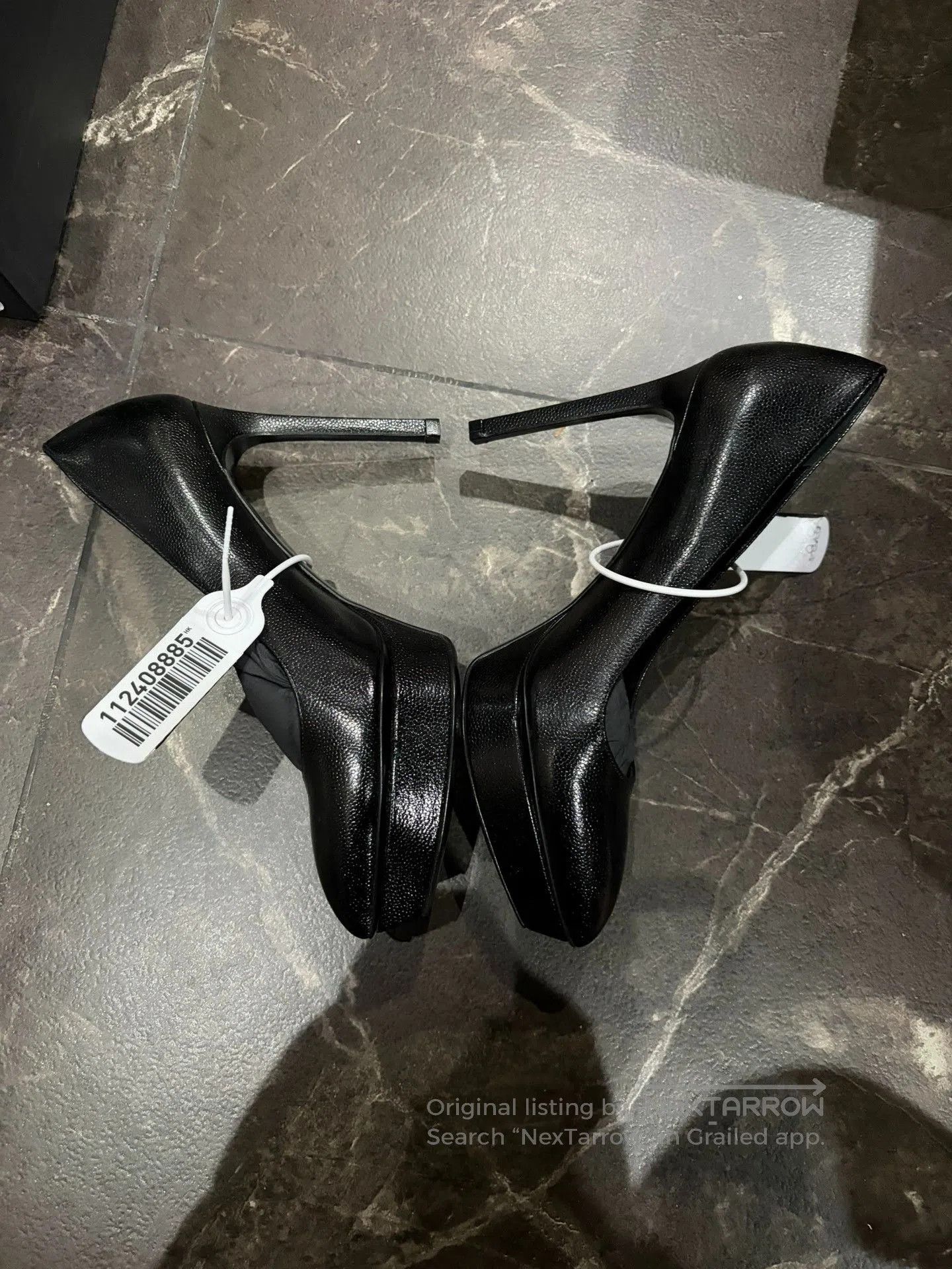 Saint Laurent Paris Saint Laurent Leather Pointed Toe Heels. Size US 7 / IT 37 - 3 Thumbnail