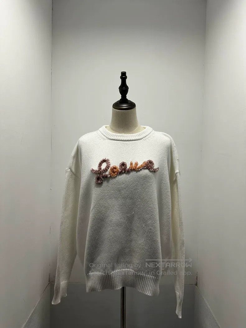 Loewe Loewe Flower Embroidered Logo Sweater Size M / US 6-8 / IT 42-44 - 1 Thumbnail