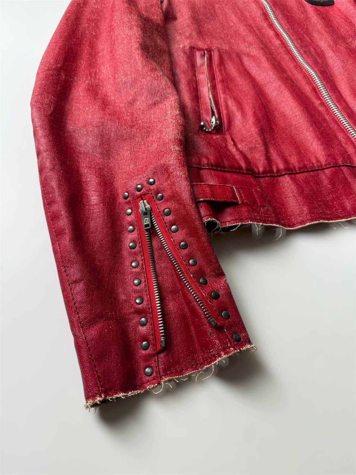 Junya Watanabe Junya Watanabe aw02’ red aviakit studded jacket Size US M / EU 48-50 / 2 - 2 Thumbnail