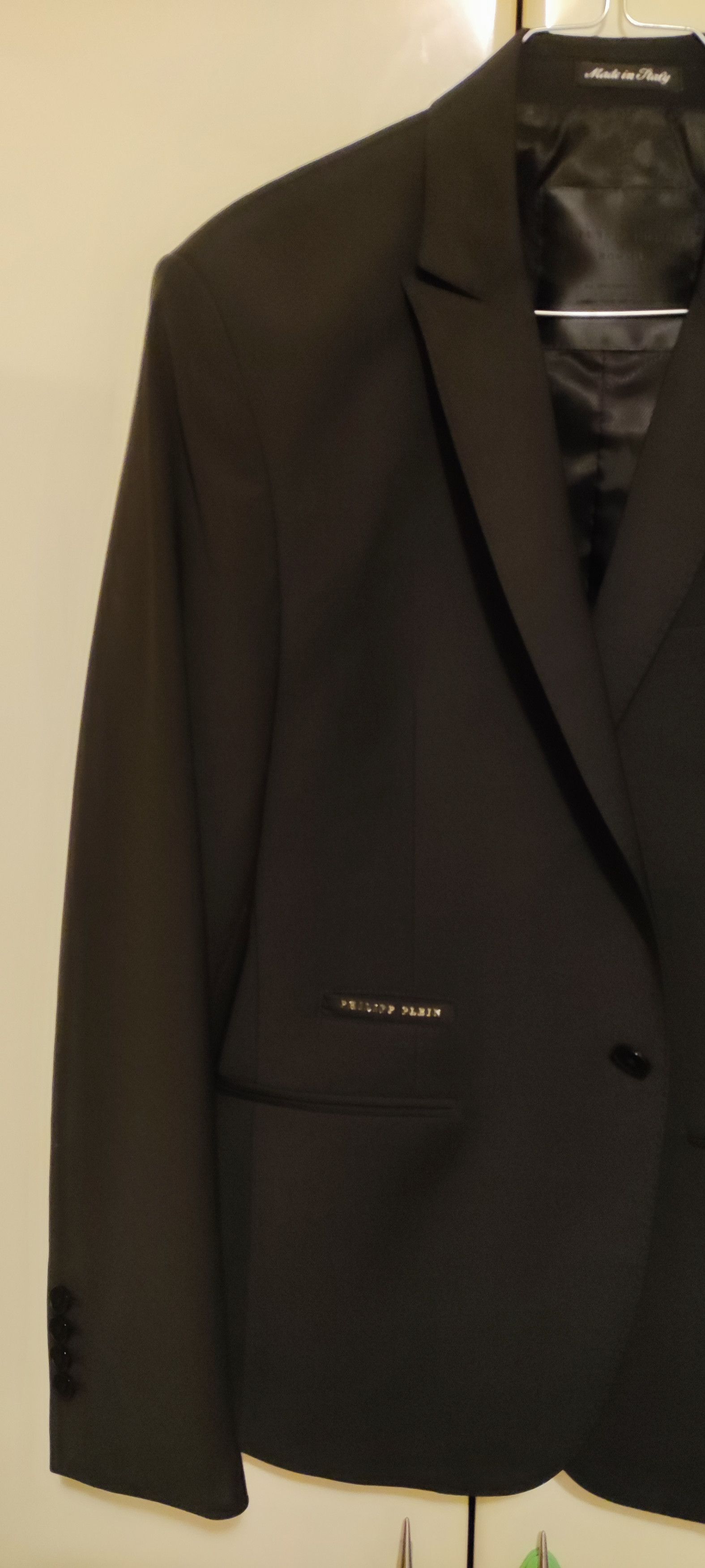 Philipp Plein Philipp Plein Men's Black Blazer – Sartoria Black Pltd Edtn Size 44R - 18 Thumbnail
