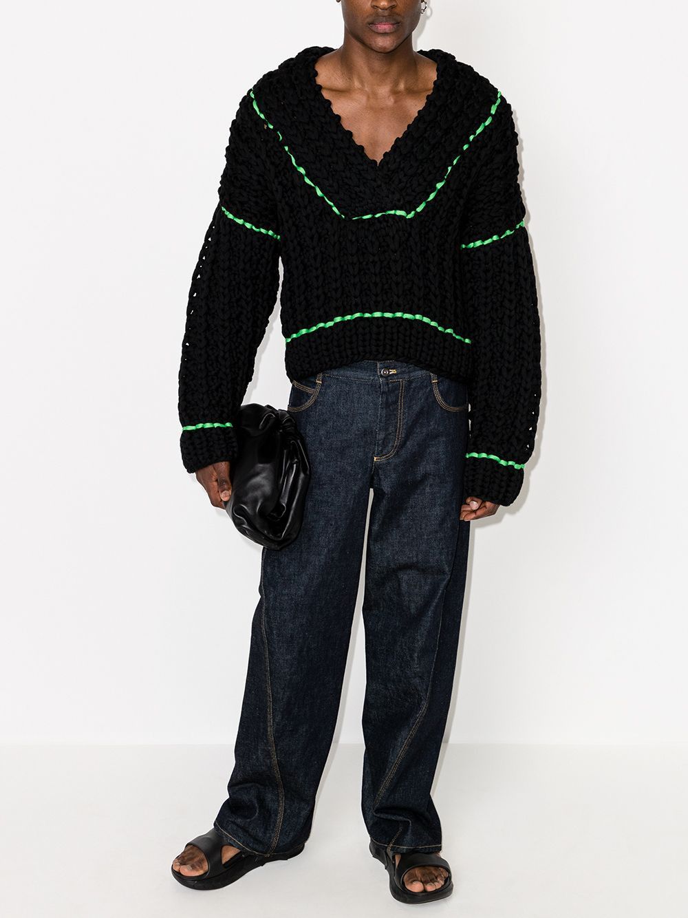 Bottega Veneta SS21 Waffle-Knit Sweater Size US L / EU 52-54 / 3 - 11 Thumbnail