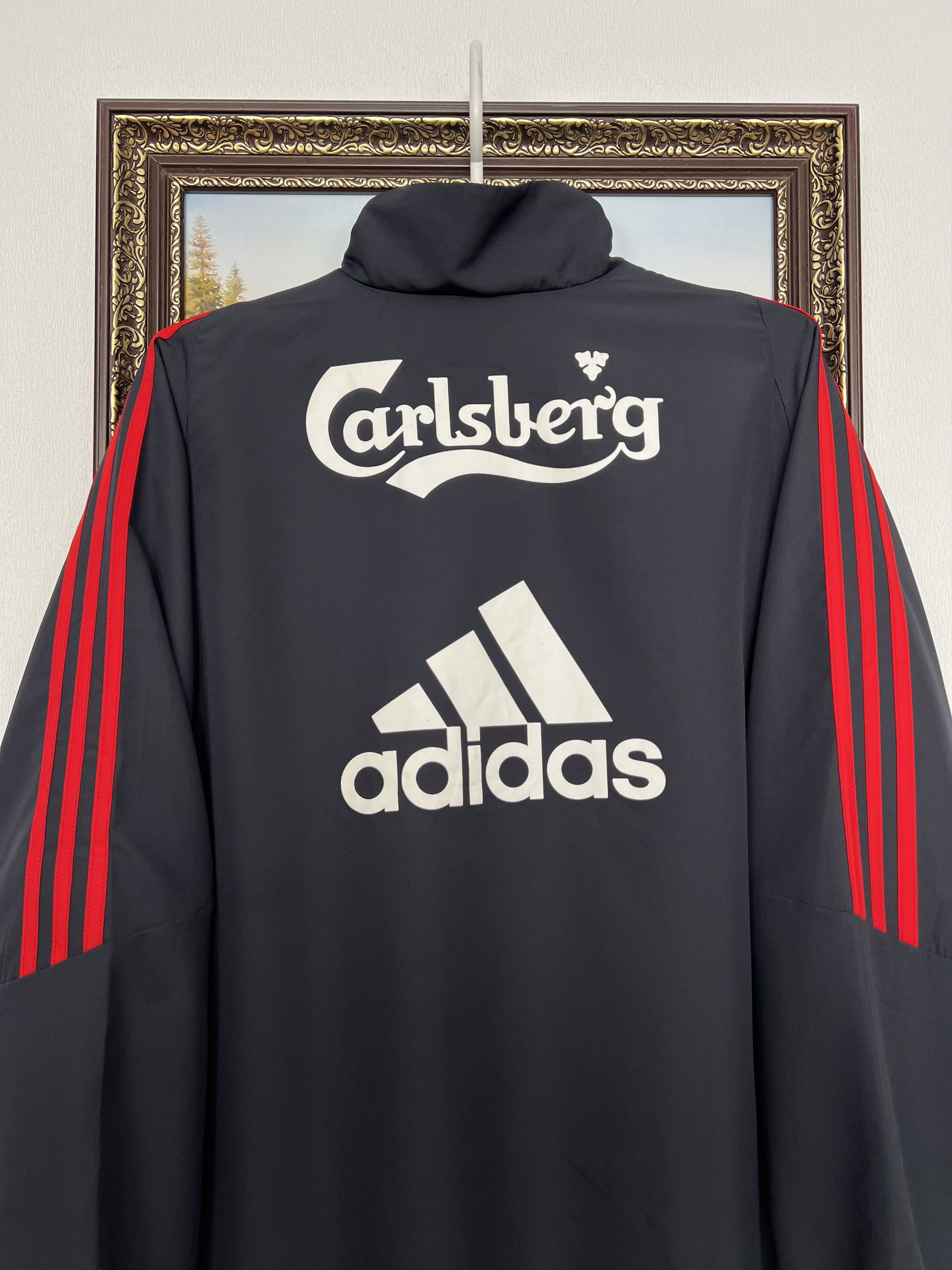 Adidas Vintage Adidas Liverpool Football Train Jacket Track Top Size US S / EU 44-46 / 1 - 12 Thumbnail