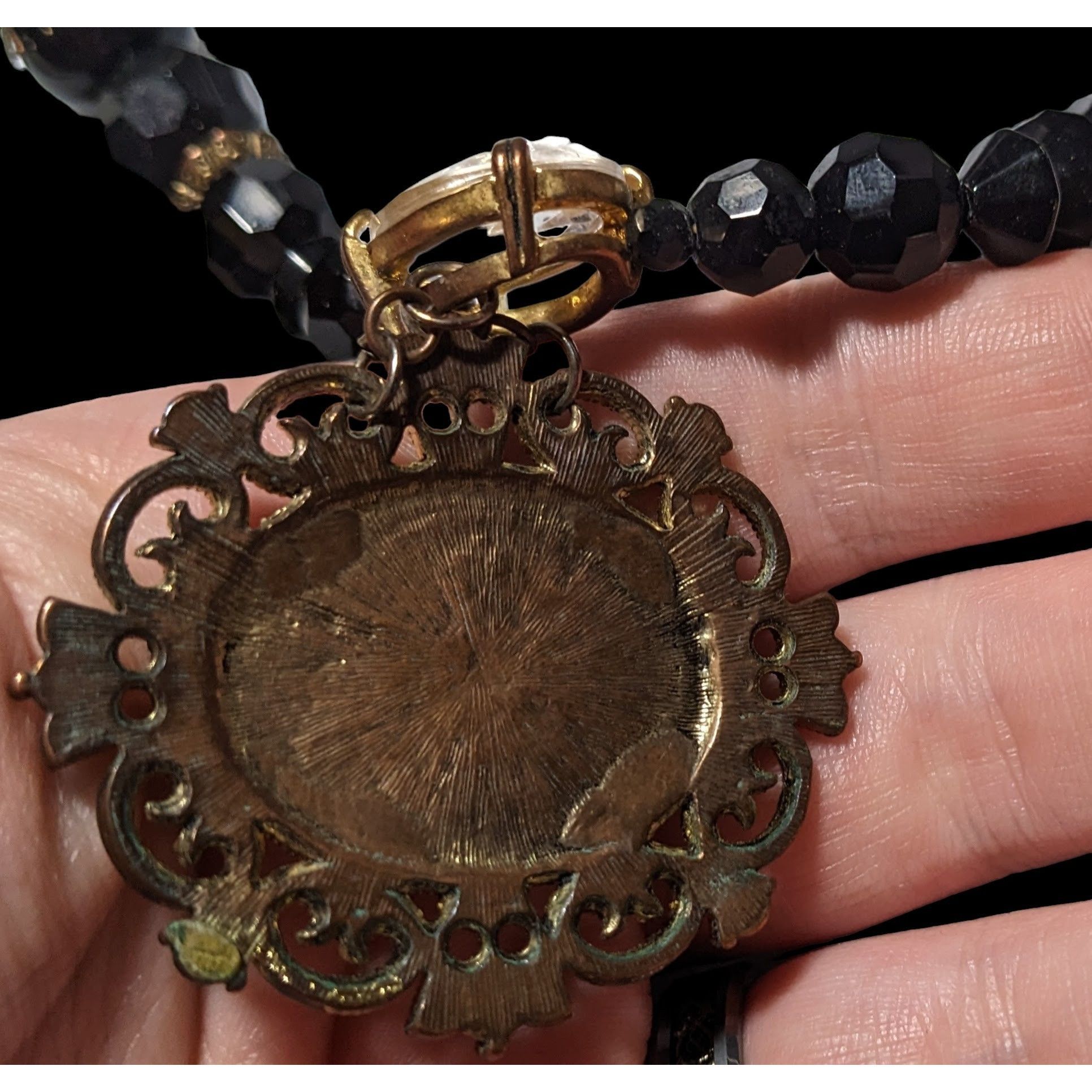 Other Upcycled Vintage Victorian Gemmed Necklace Size ONE SIZE - 5 Thumbnail