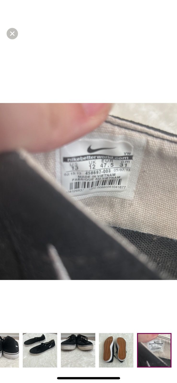 Nike Nike mens‎ SB braata casual sneaker size 13 Size US 13 / EU 46 - 8 Thumbnail