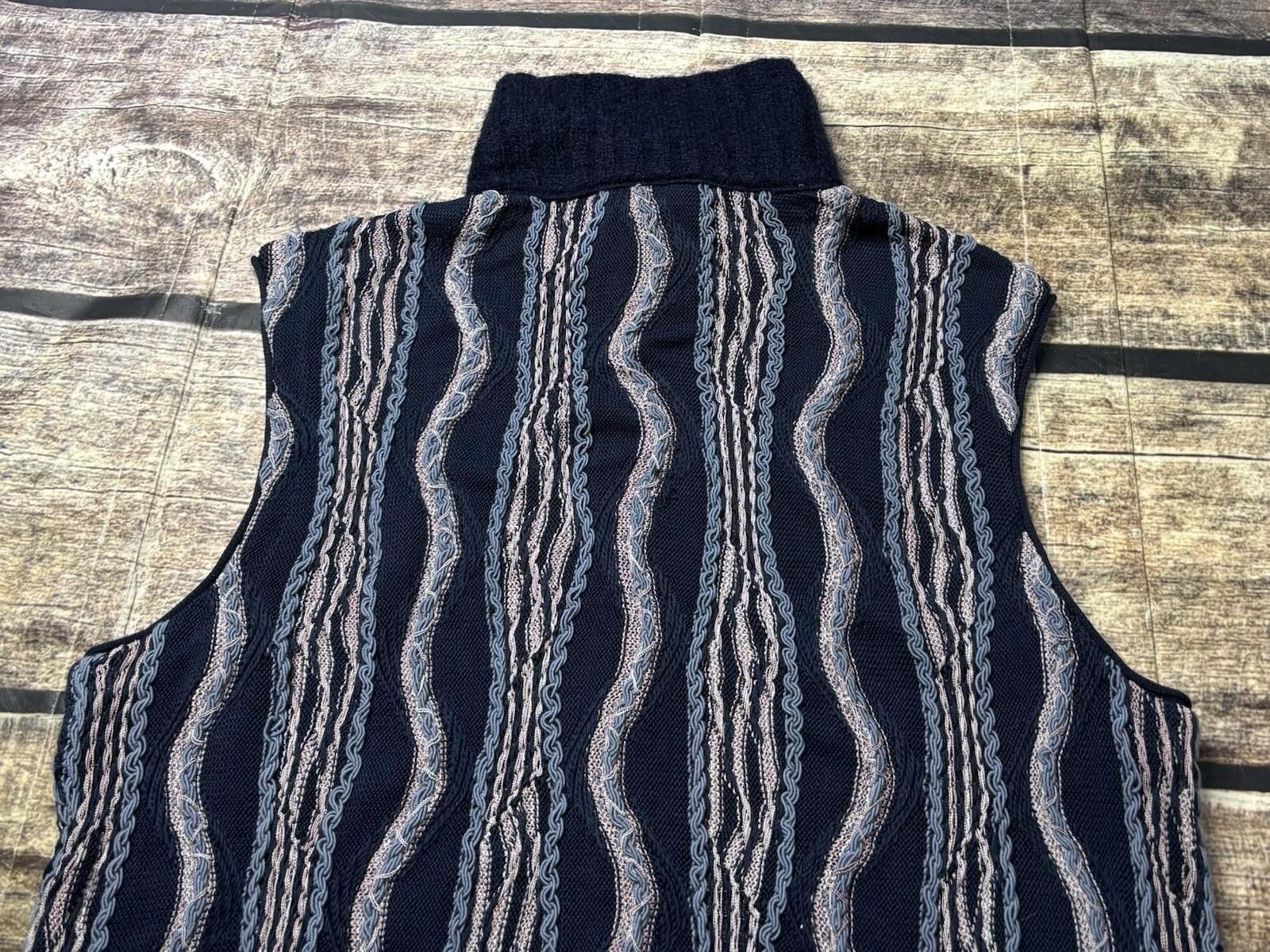 Coogi VTG Coogi Sweater Vest Mens Large 3D Knit Australia Zip Size US L / EU 52-54 / 3 - 9 Thumbnail