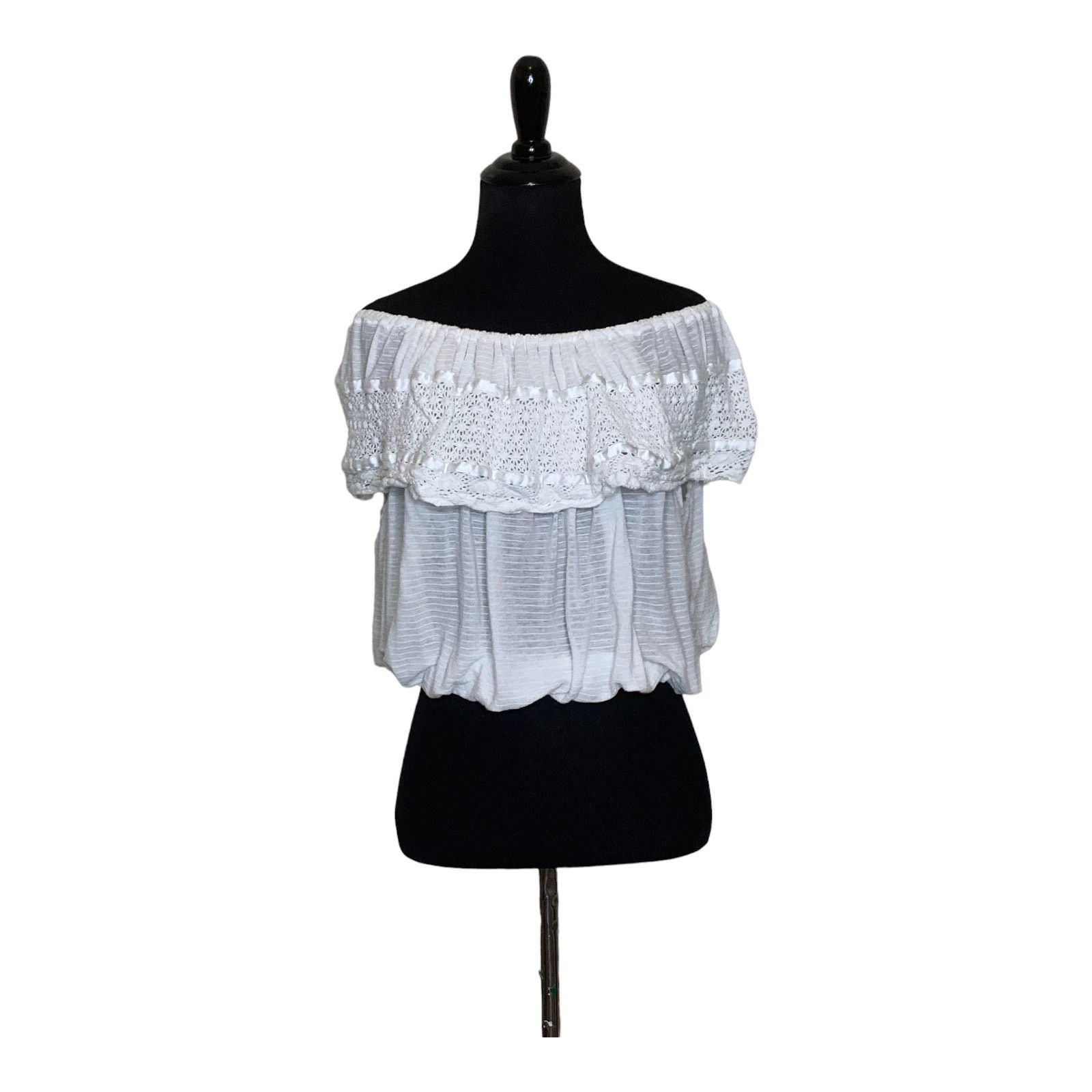 Free People Free People White Bohemian off the shoulder top XS Size XS / US 0-2 / IT 36-38 - 12 Thumbnail