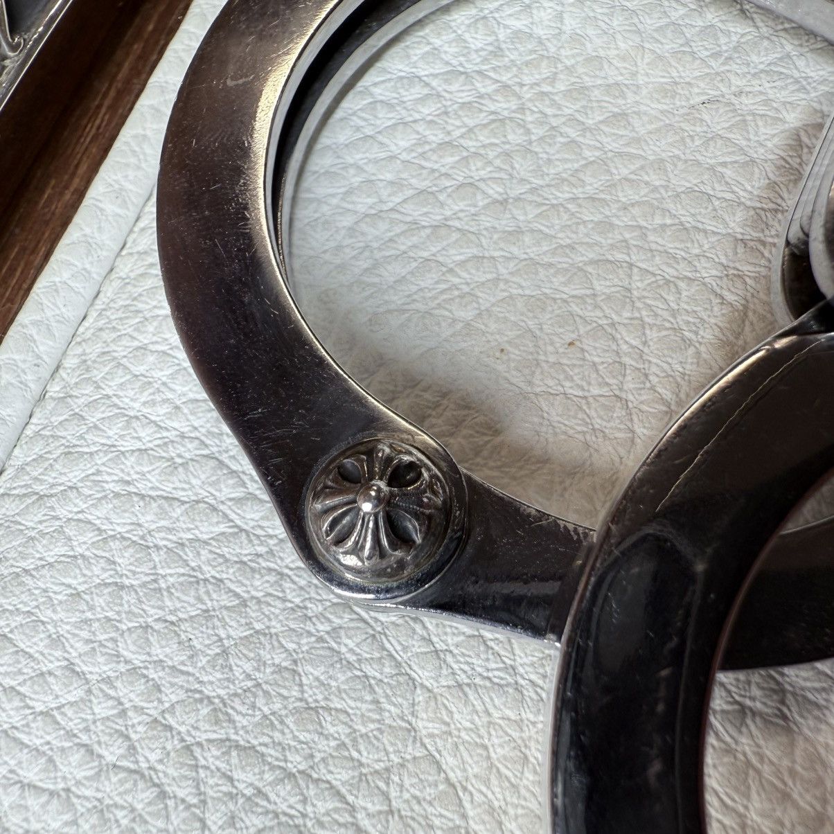 Chrome Hearts CHROME HEARTS STERLING SILVER HANDCUFFS WITH FOTI KEYCHAIN Size ONE SIZE - 9 Thumbnail