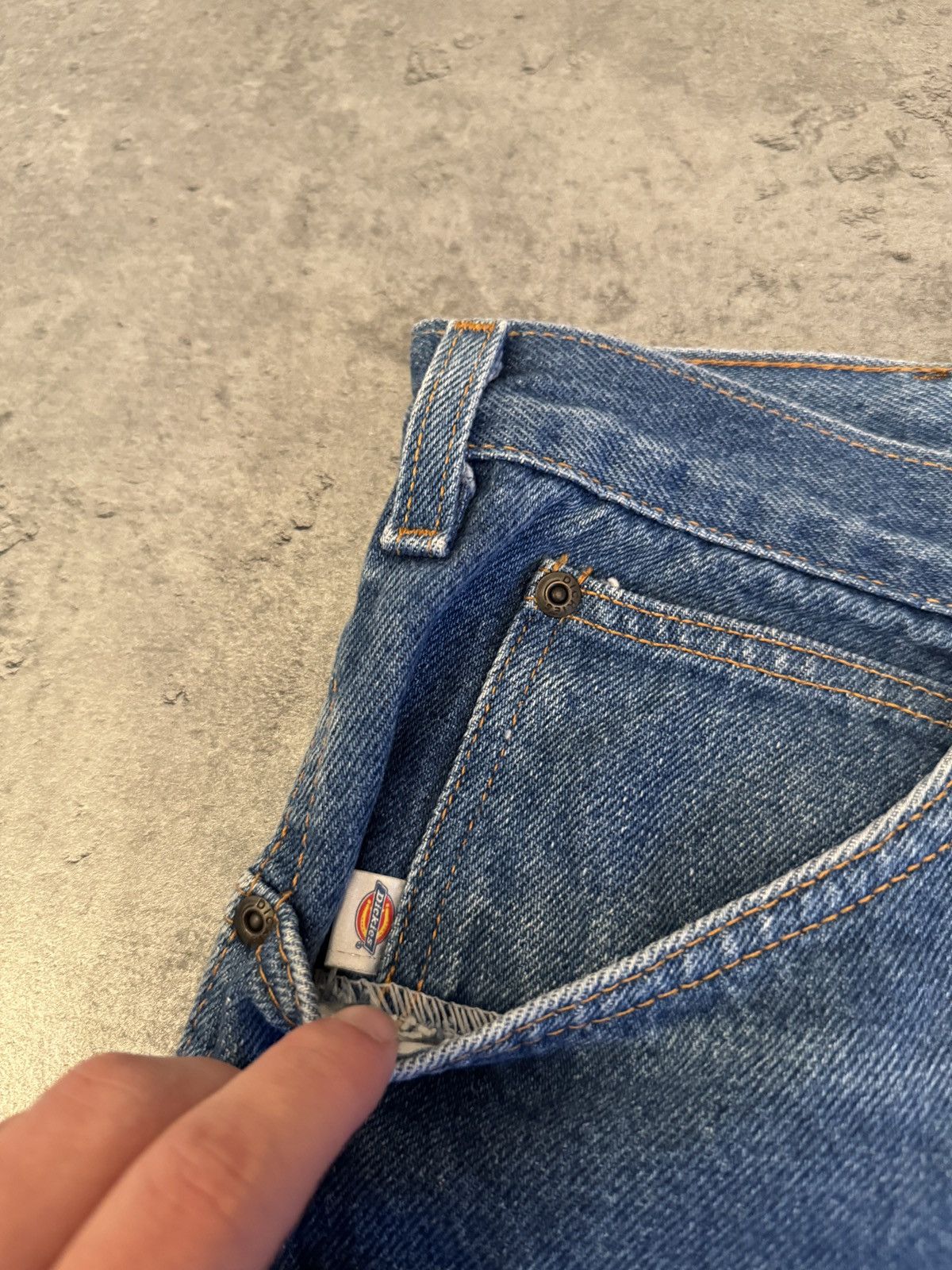 Dickies × Vintage Dickies Baggy Jeans Denim Blue Workwear Logo Wide Leg rap Size US 44 / EU 60 - 6 Thumbnail
