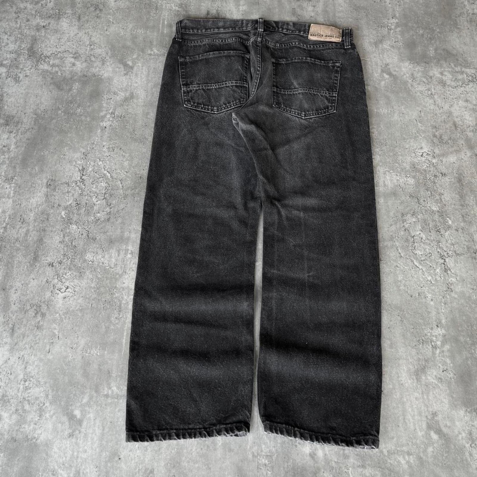 Japanese Brand × Nautica × Vintage Vintage Y2K Faded Black Nautica Grunge Opium Denim Jeans Size US 36 / EU 52 - 2 Thumbnail
