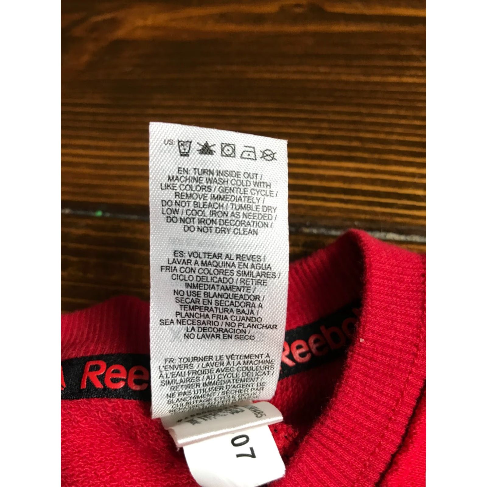 Reebok Reebok Sweatshirt Men's XL Red Activewear Long Sleeve Pullover Regular Size Size US XL / EU 56 / 4 - 6 Thumbnail