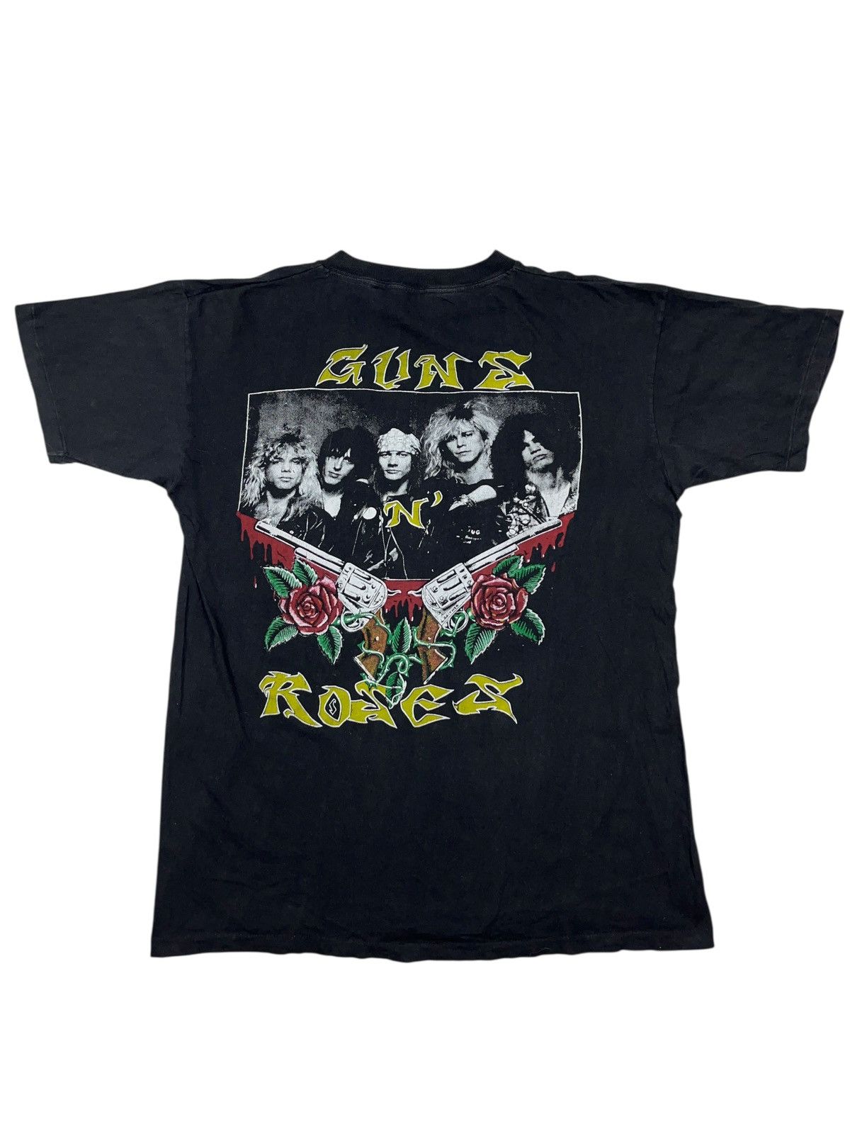 Band Tees Vintage 90s Guns N Roses Bootleg T-shirt Single Stitch rare Size US XL / EU 56 / 4 - 3 Thumbnail