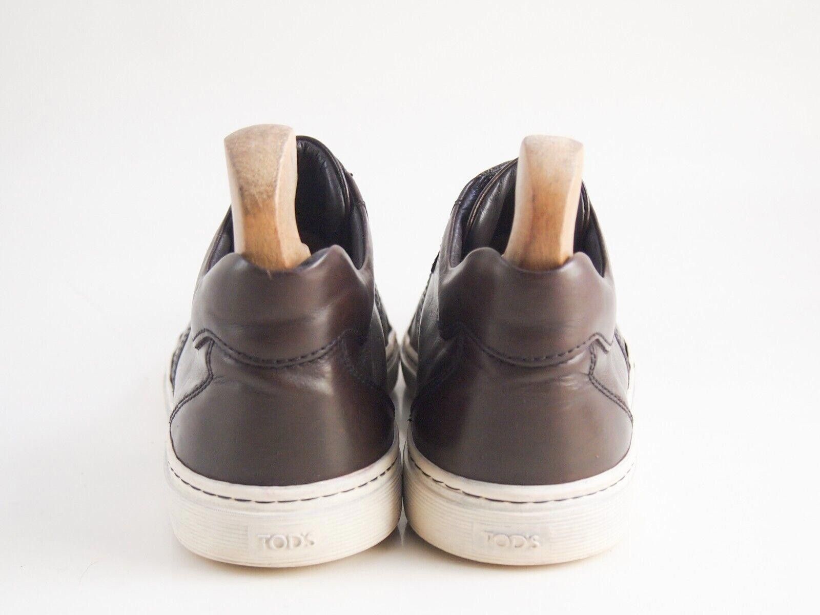 Tod's TOD's Low Top Sneaker Brown Leather Mens EU 41 US 8 Size US 8 / EU 41 - 5 Thumbnail