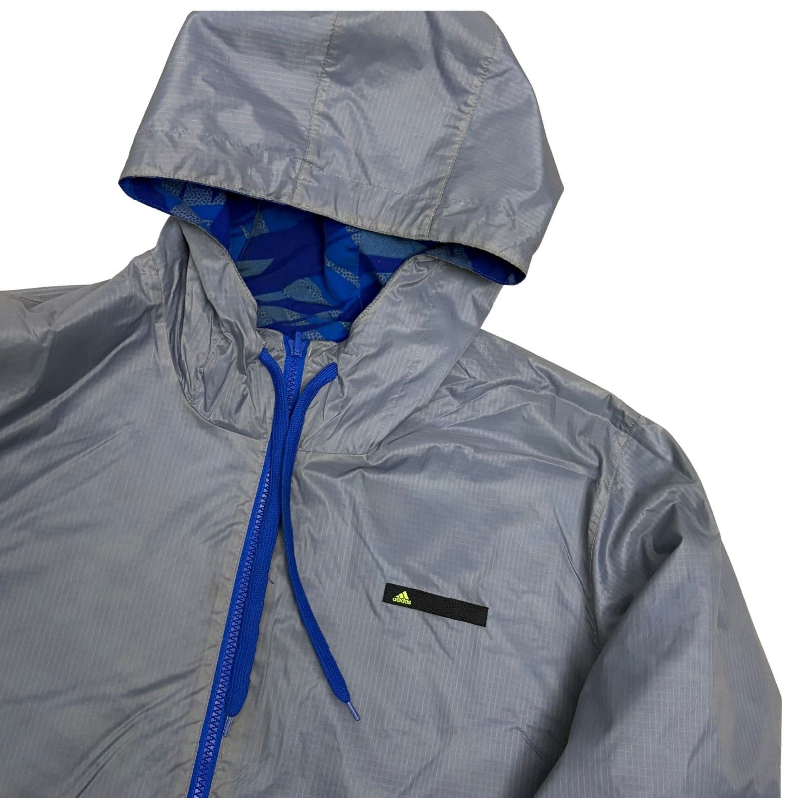 Adidas ADIDAS REVERSIBLE 2-in-1 Windbreaker Jacket Blue Hood Large Size US L / EU 52-54 / 3 - 4 Thumbnail
