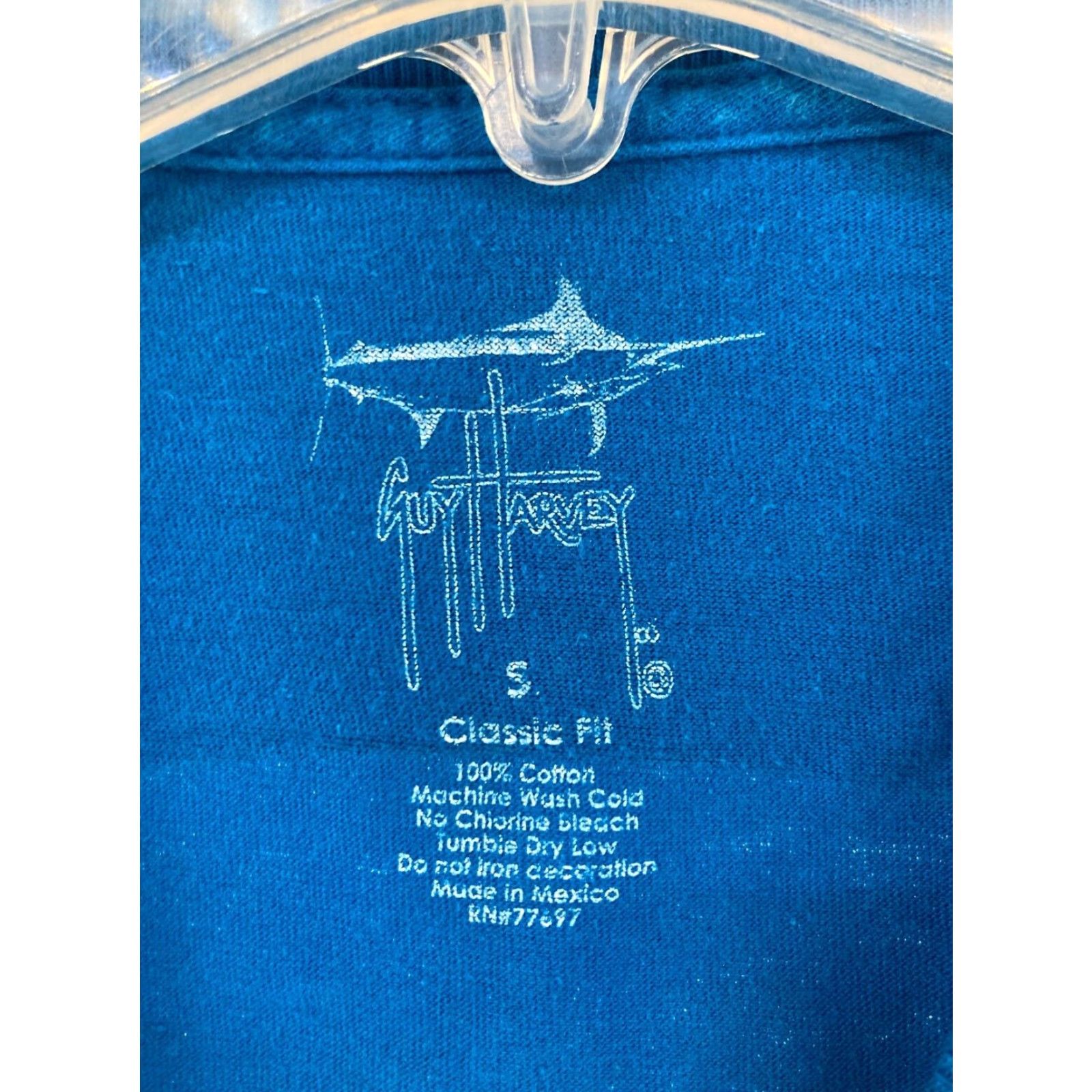 Guy Harvey Guy Harvey Mens TShirt Small Blue Fishing Outdoor Classic Fit Size US S / EU 44-46 / 1 - 6 Thumbnail