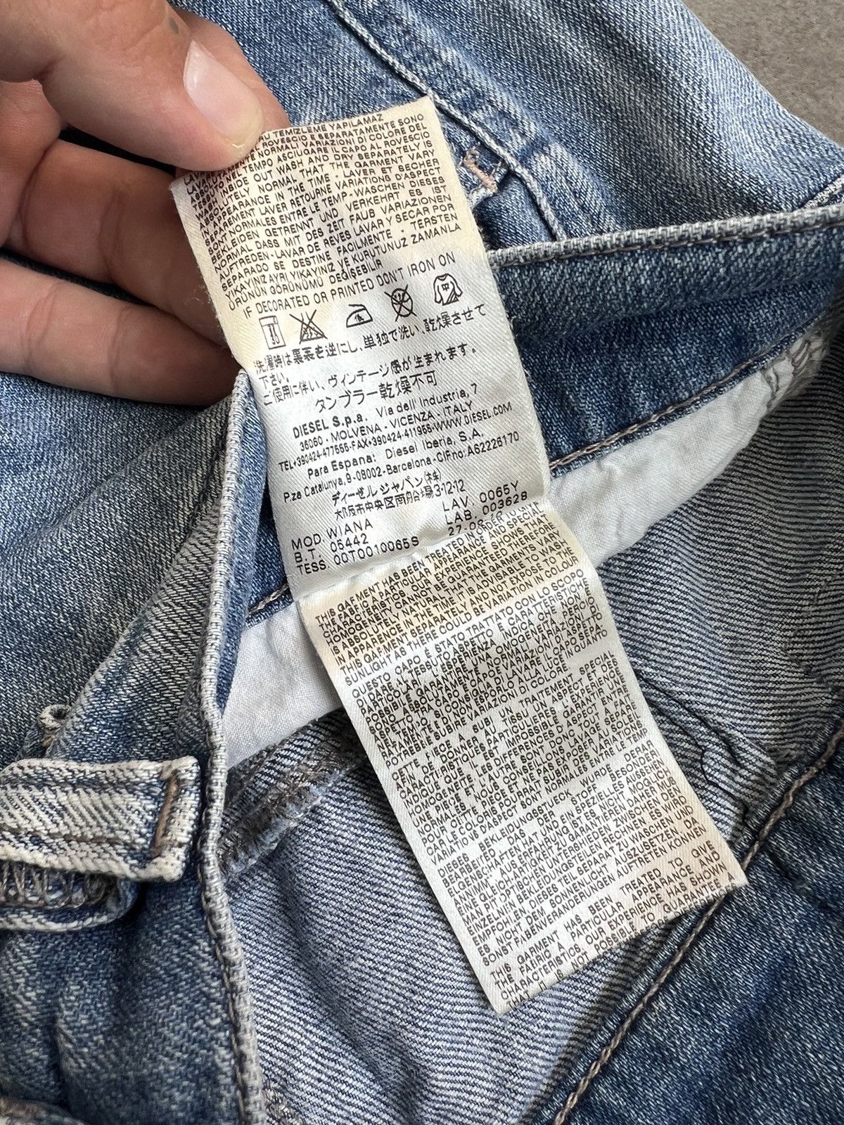 Diesel VINTAGE DIESEL DISTRESSED SKIRT DENIM JEANS Size 27" / US 4 / IT 40 - 15 Thumbnail