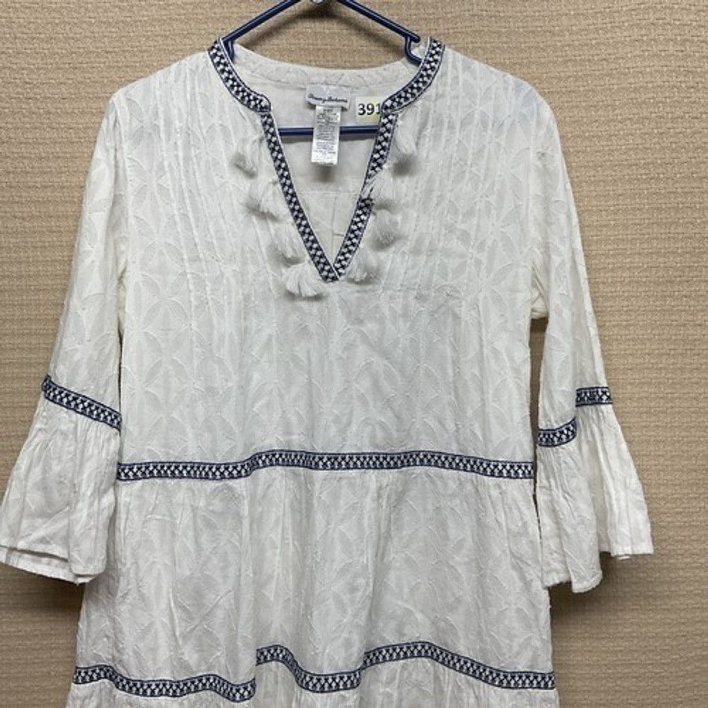 Tommy Bahama Tommy Bahama Embroidered Coverup Mini Dress Women Size SP Size S / US 4 / IT 40 - 7 Thumbnail