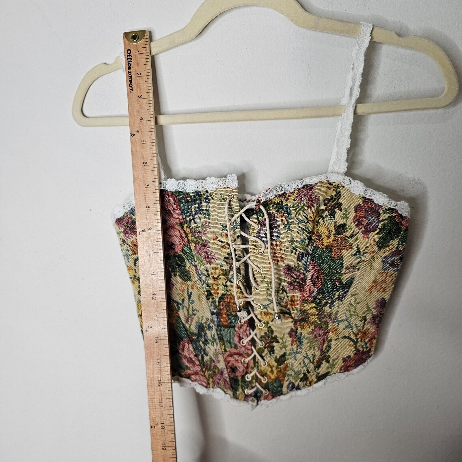 Other Finesse Antoinette Tapestry Royalty Front Lace Up Corset XS Size XS / US 0-2 / IT 36-38 - 8 Thumbnail