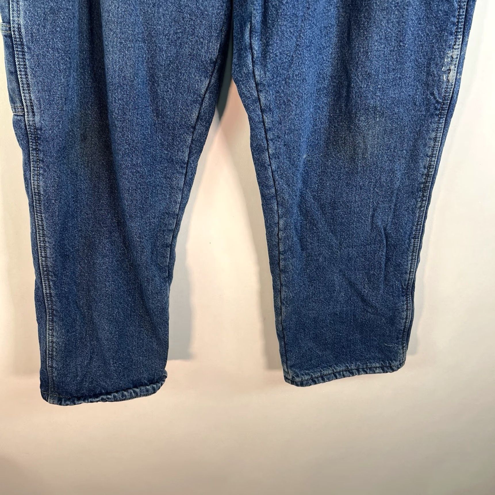 Vintage Smiths Workwear Pants Men Size 40 X30 Denim Lined Carpenter Blue Mens Size US 40 / EU 56 - 4 Thumbnail