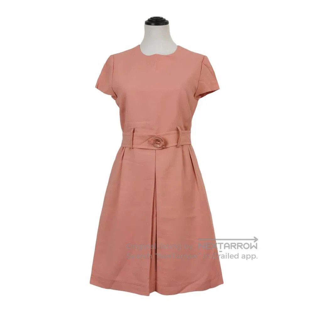 RED Valentino Red Valentino Solid Pink Round Neck Dress. Size M / US 6-8 / IT 42-44 - 1 Thumbnail