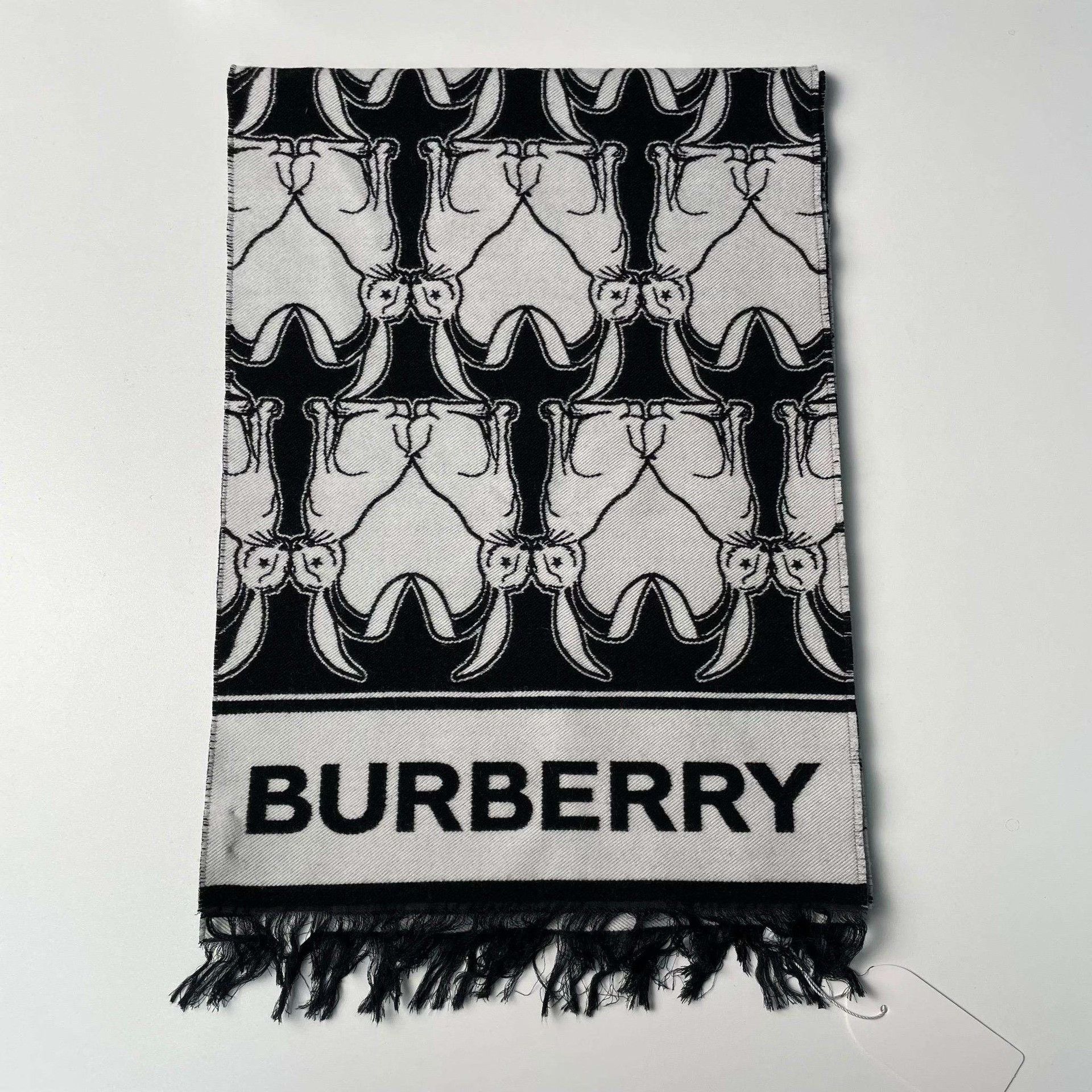 Burberry Burberry Limited Rabbit Fringed Scarf Size ONE SIZE - 1 Thumbnail