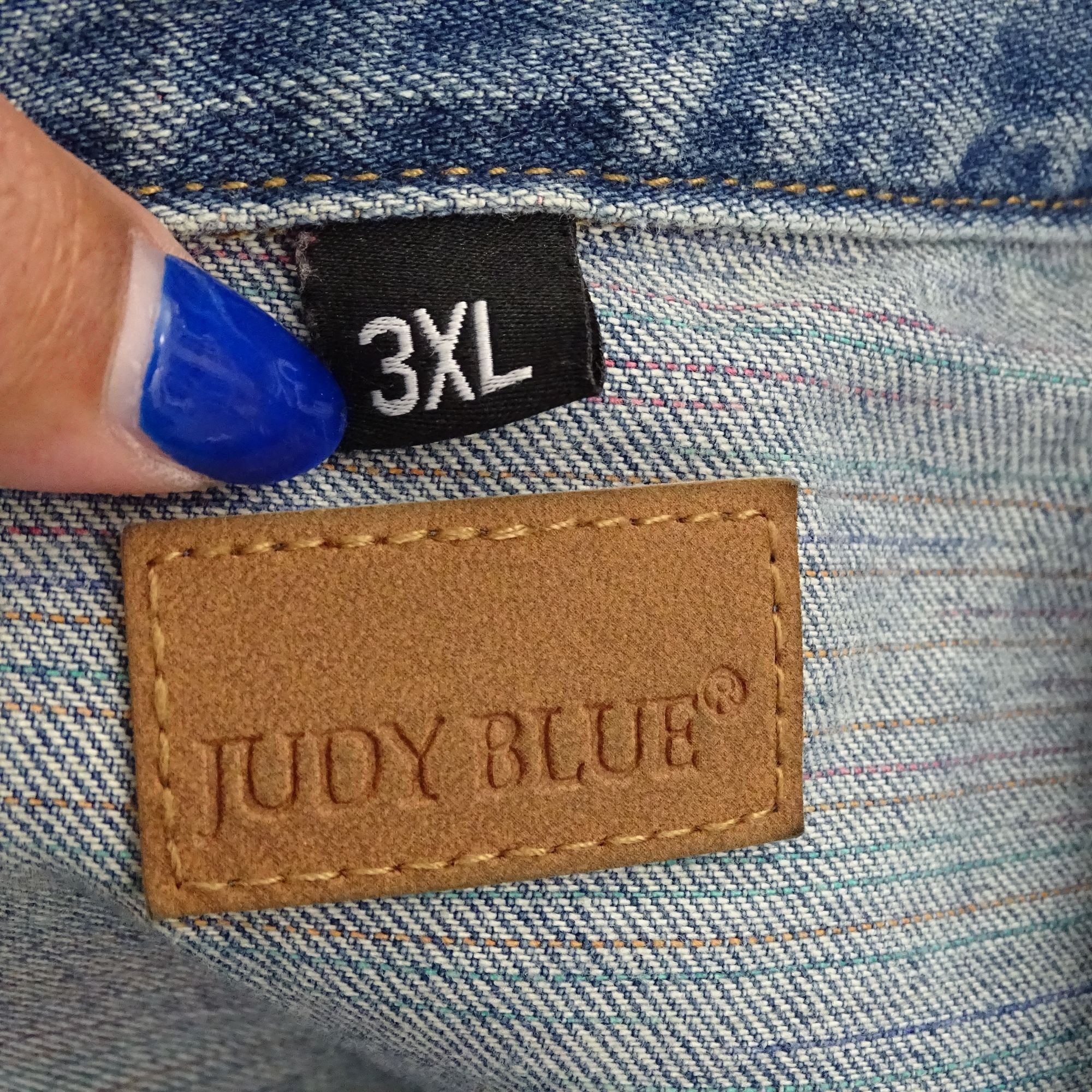 Judy Blue Judy Blue Distressed Ripped Denim Jacket Women Size 3XL Size 3XL / US 20-22 - 7 Thumbnail