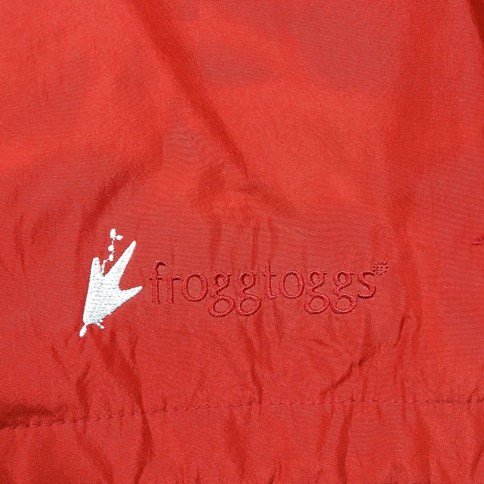 Vintage Frogg Toggs Toadz Rain Jacket Hooded Full Zip Mens Red L Waterproof Lightweight Size US L / EU 52-54 / 3 - 5 Thumbnail