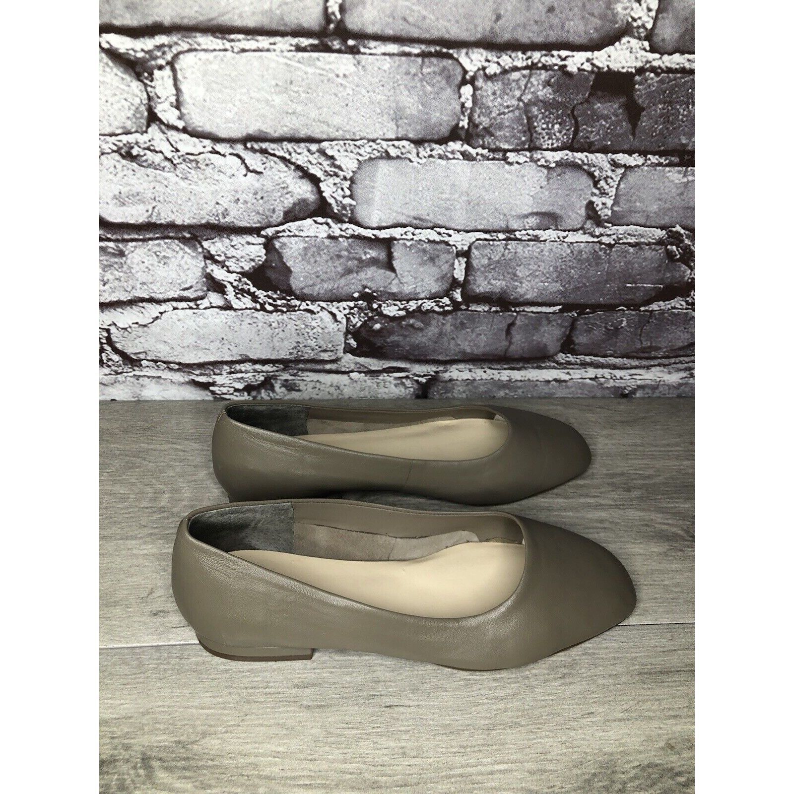 Other ENZO ANGIOLINI Gray Lydian Slip On Leather Ballet Flats Wome Size US 6.5 / IT 36.5 - 3 Thumbnail