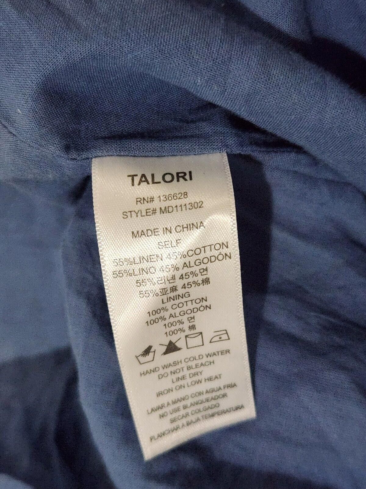Designer Talori Dress Small Blue Chambray Polka Dot Wrap Short Size S / US 4 / IT 40 - 3 Thumbnail