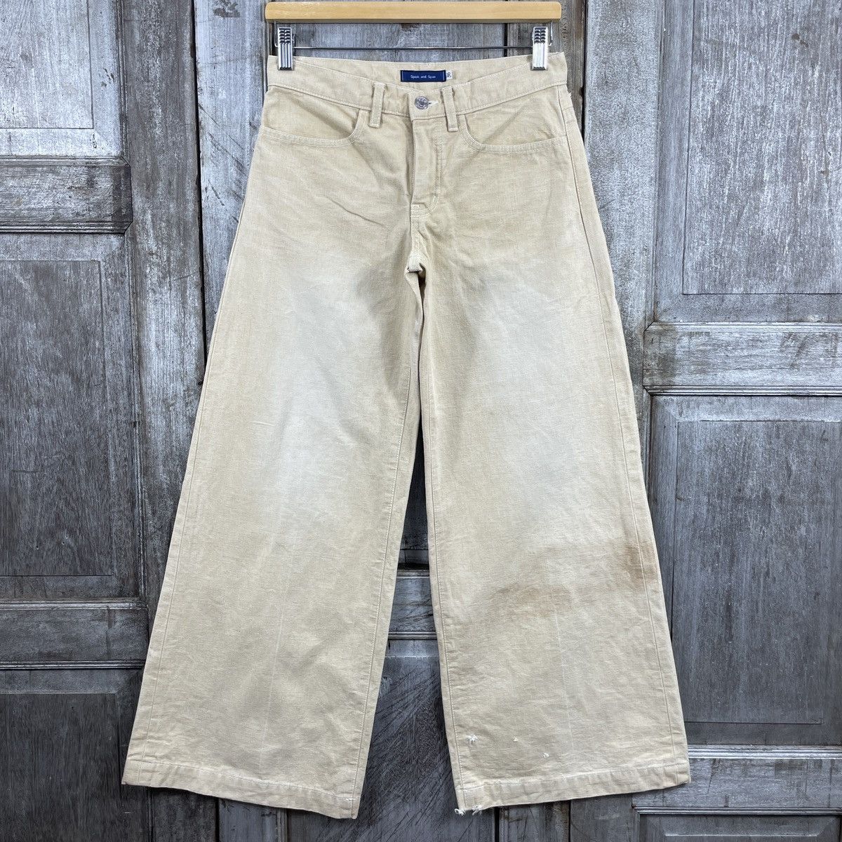 Designer × Japanese Brand × Vintage Vintage Japanese Brand Spick and Span Wide Leg Pants Size 28" / US 6 / IT 42 - 1 Thumbnail