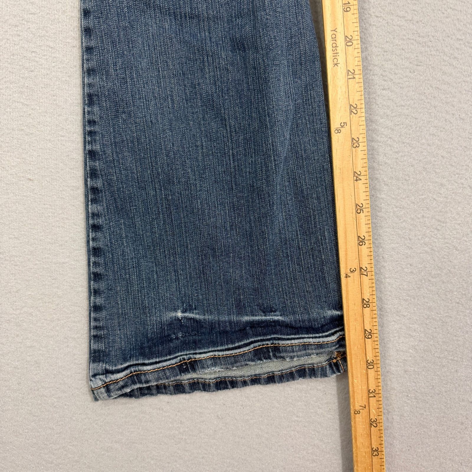 Vintage Vintage Glo Low Rise Flare Leg Jeans Juniors Size 1 (26x30) Size 26" / US 2 / IT 38 - 10 Thumbnail