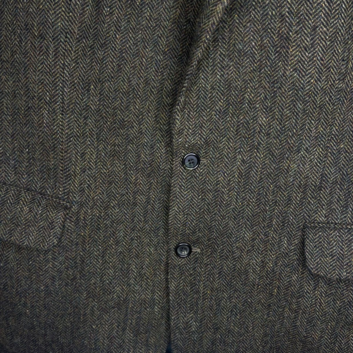 Burberry × Designer × Vintage Vintage Burberry Mens Wool Jacket Blazer Herringbone 90s Y2K Size US L / EU 52-54 / 3 - 5 Thumbnail