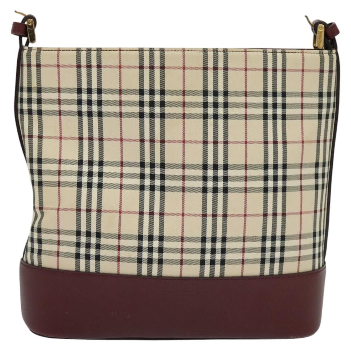 Burberry Burberry Nova Check Shoulder Bag Canvas Beige Red Size ONE SIZE - 13 Thumbnail